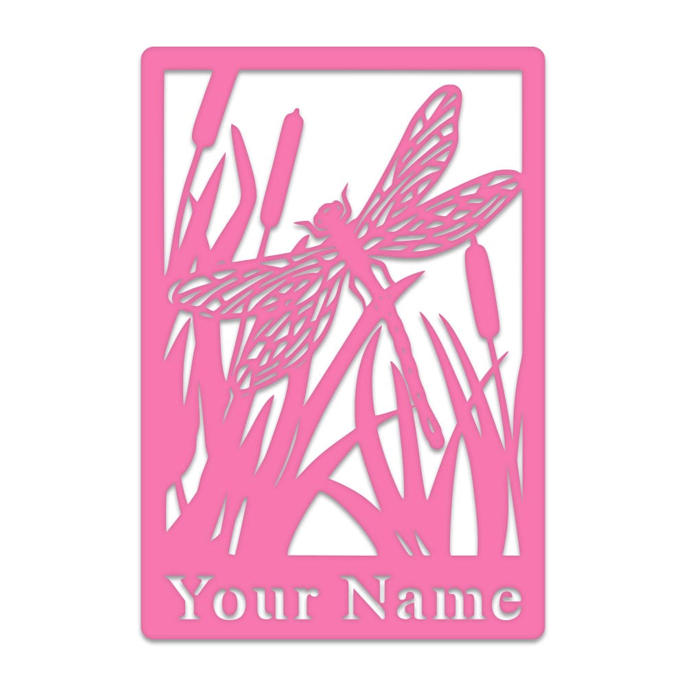 Dragon Fly & Reeds Monogram