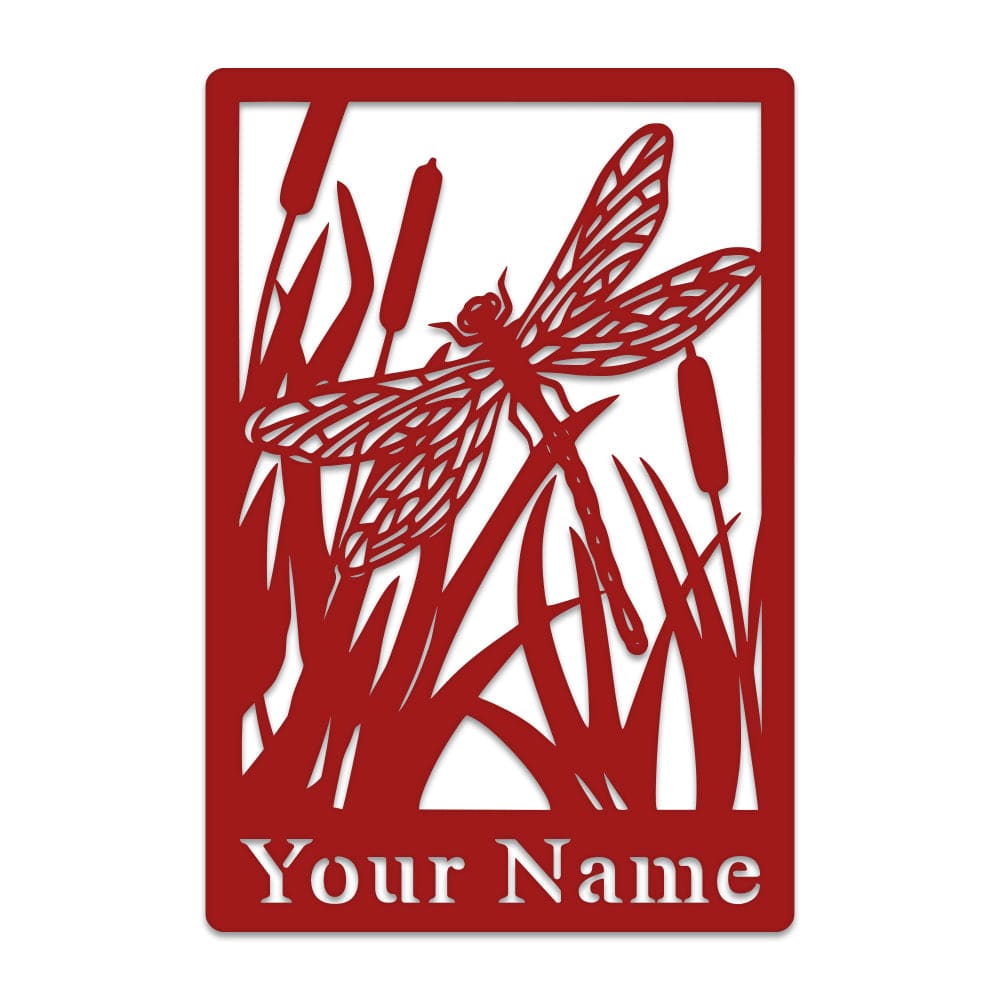 Dragon Fly & Reeds Monogram