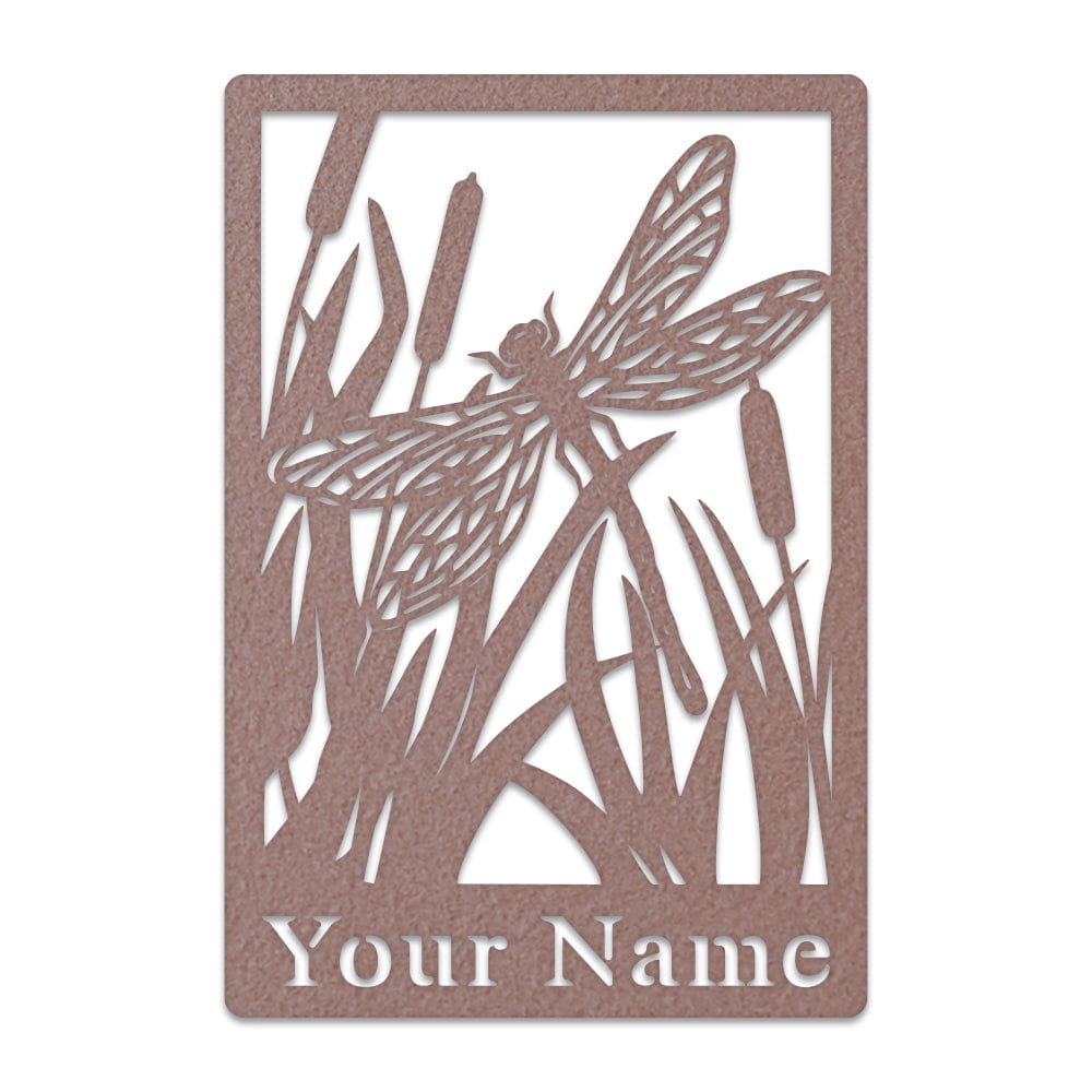 Dragon Fly & Reeds Monogram