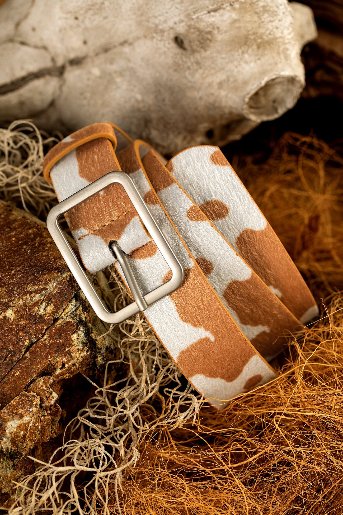 Sage Hair Pu Leather Belt