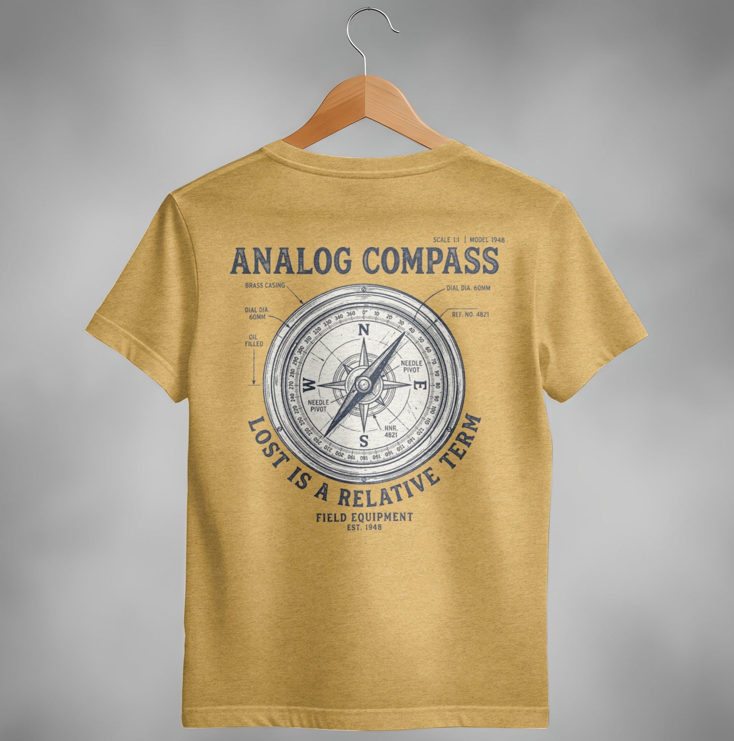 Analog Compass 'Lost Is A Relative Term' T-Shirt