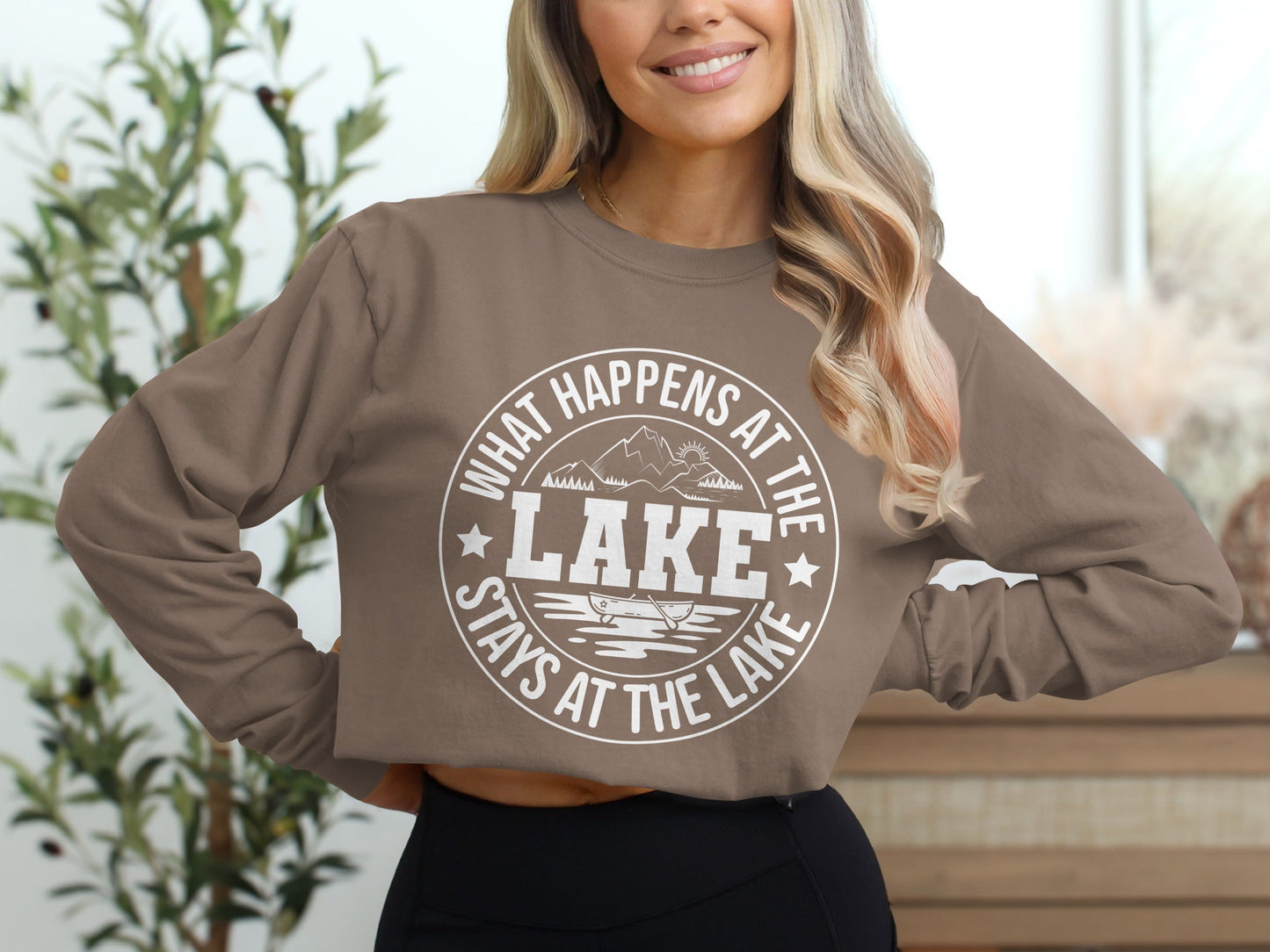 What Happens At The Lake Stays At The Lake Long Sleeve T-Shirt