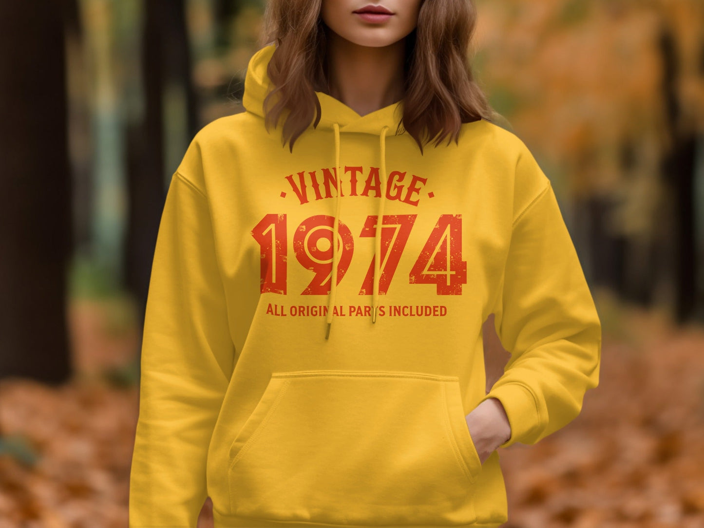 Vintage 1974 All Original Parts Included Design Hoodie