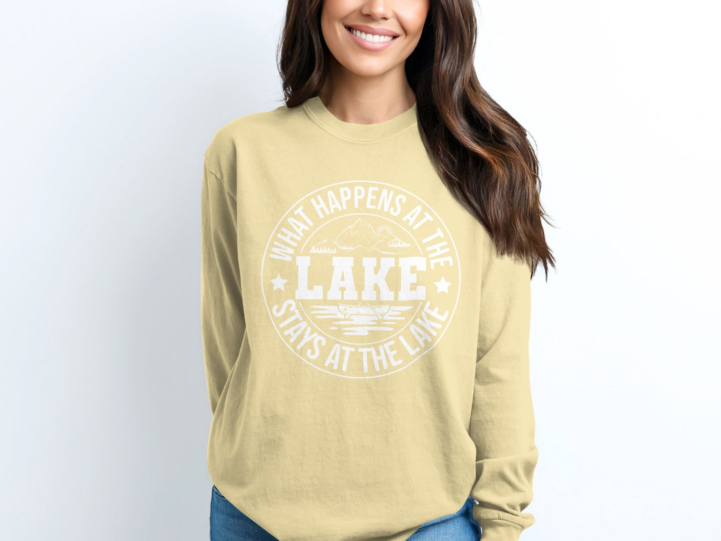 What Happens At The Lake Stays At The Lake Long Sleeve T-Shirt