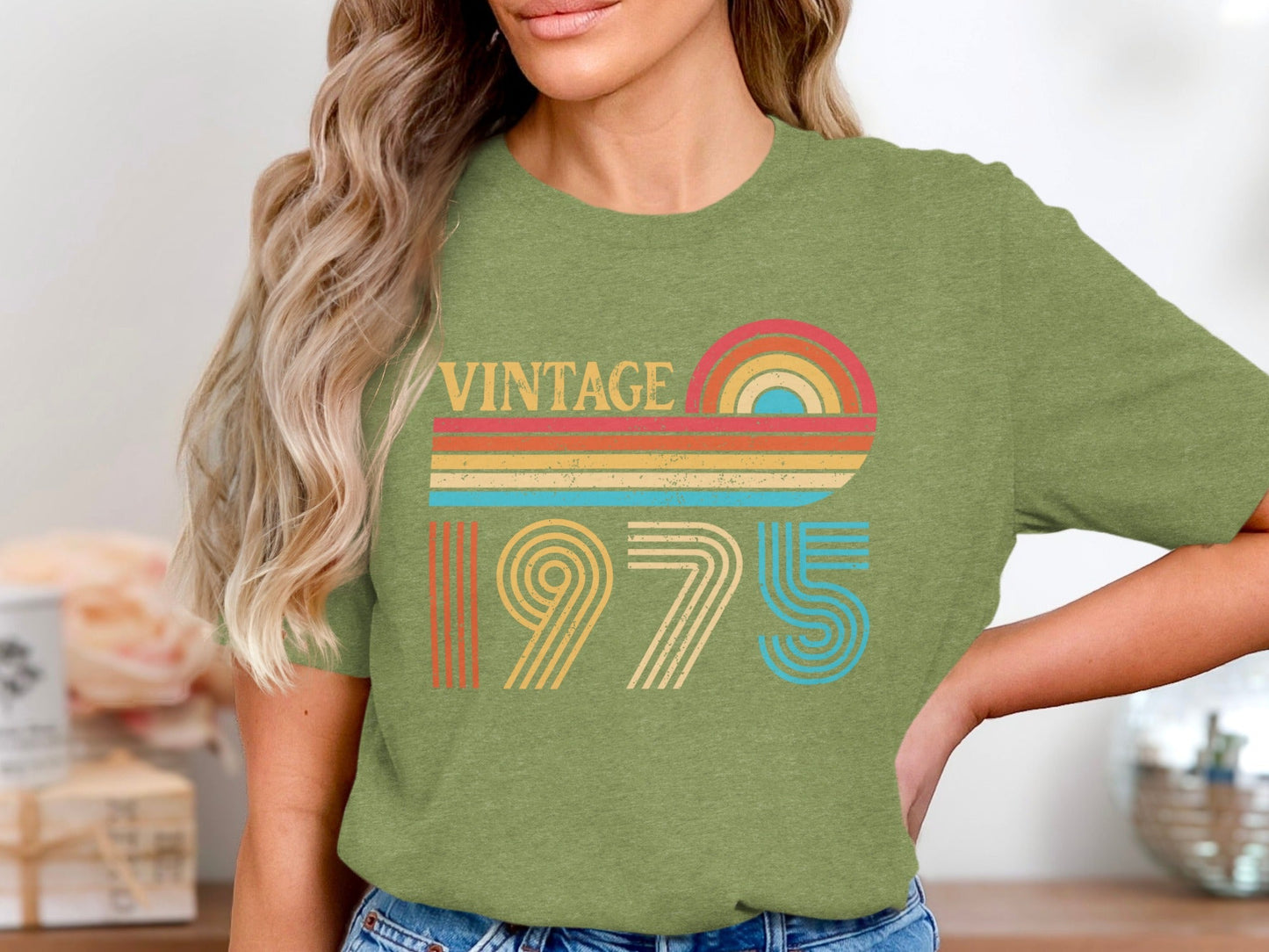 Retro Style Vintage 1975 Graphic Design for Seventies T-Shirt