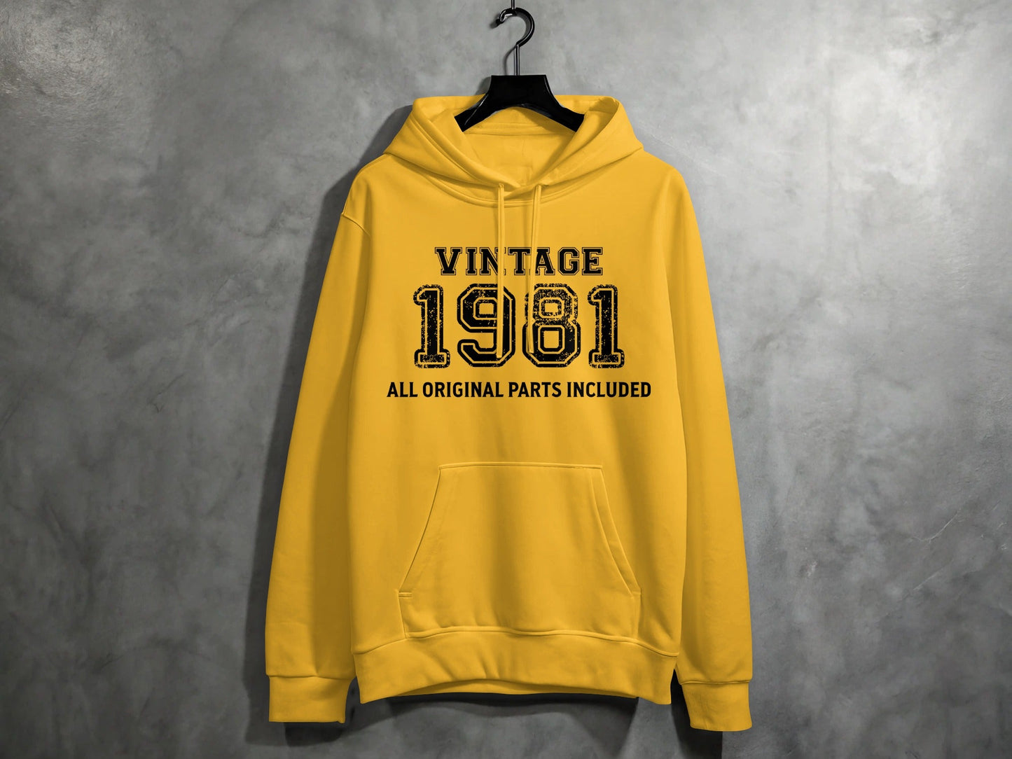 Vintage 1981 All Original Parts Included Birthday Hoodie