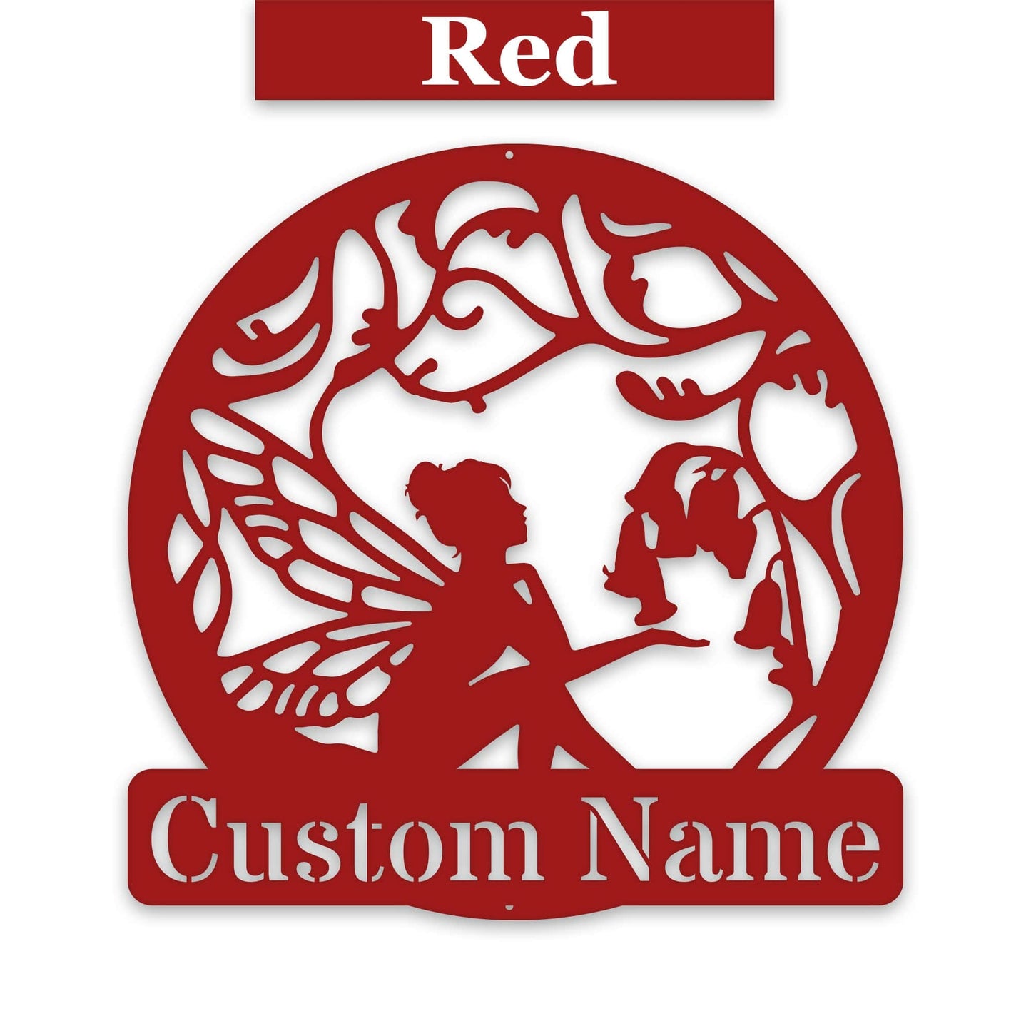 Fairy Garden Customizable Metal Sign