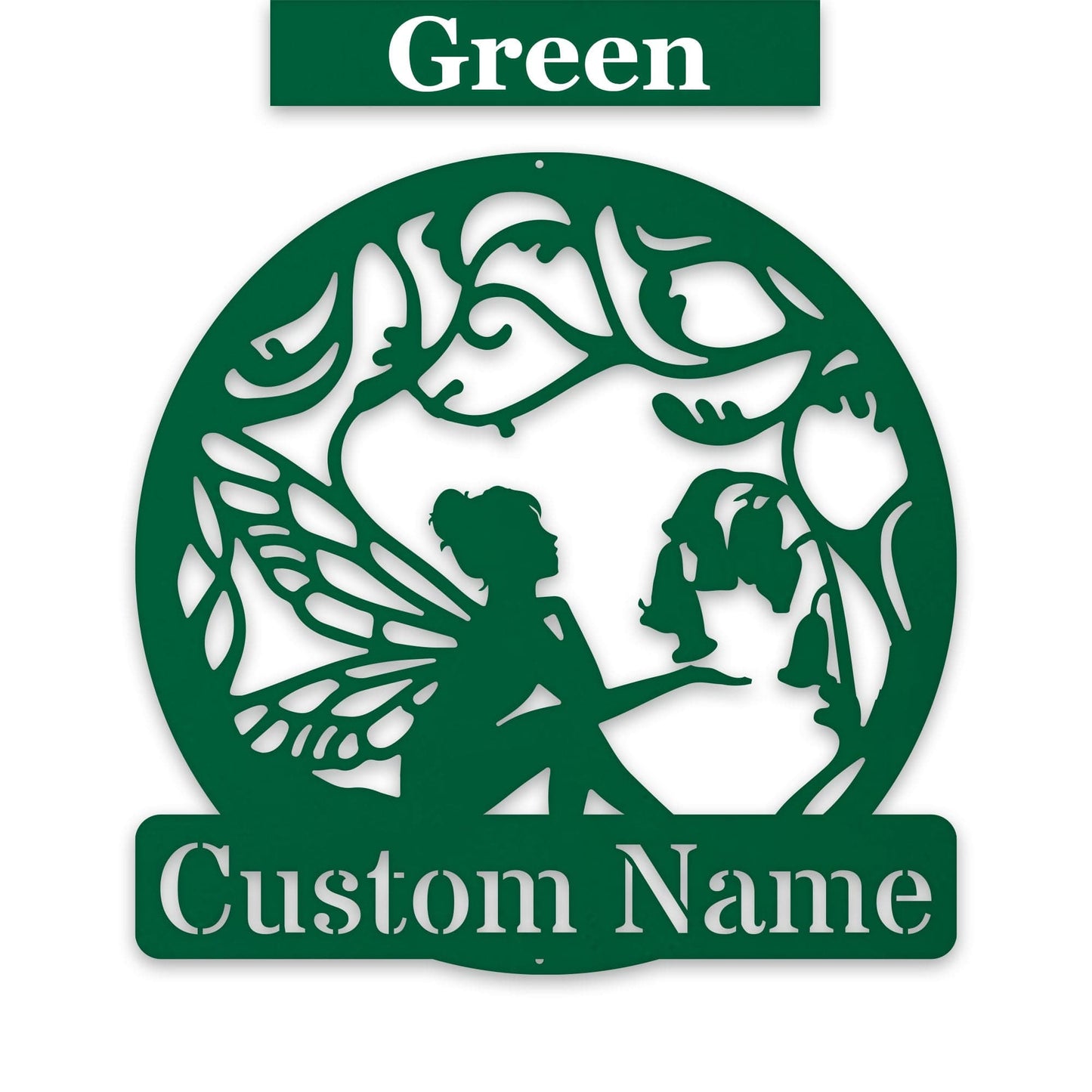Fairy Garden Customizable Metal Sign