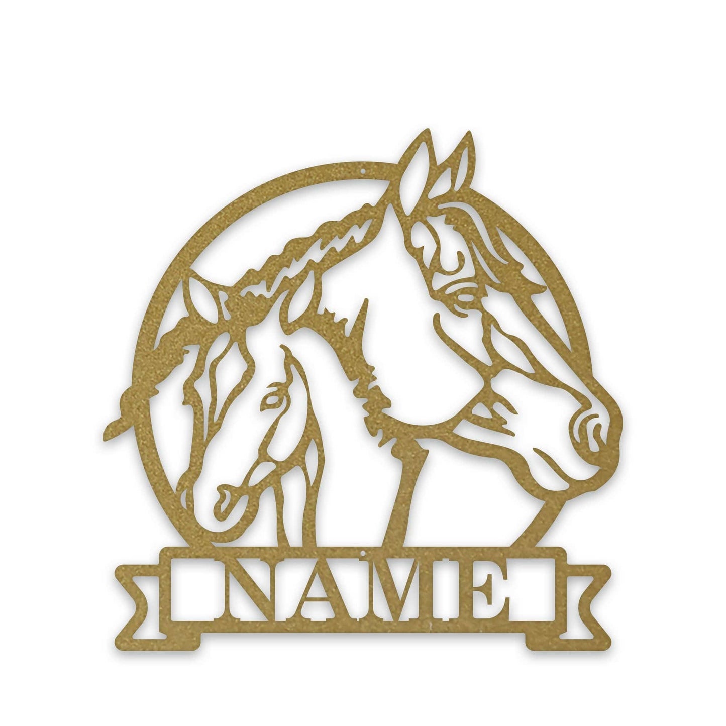 Farm Horse and Pony Personalized Metal Sign