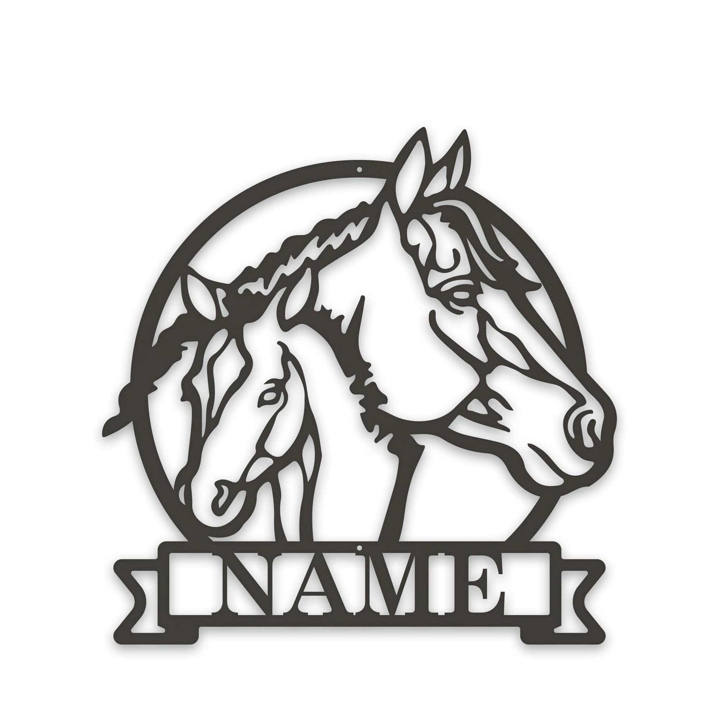 Farm Horse and Pony Personalized Metal Sign
