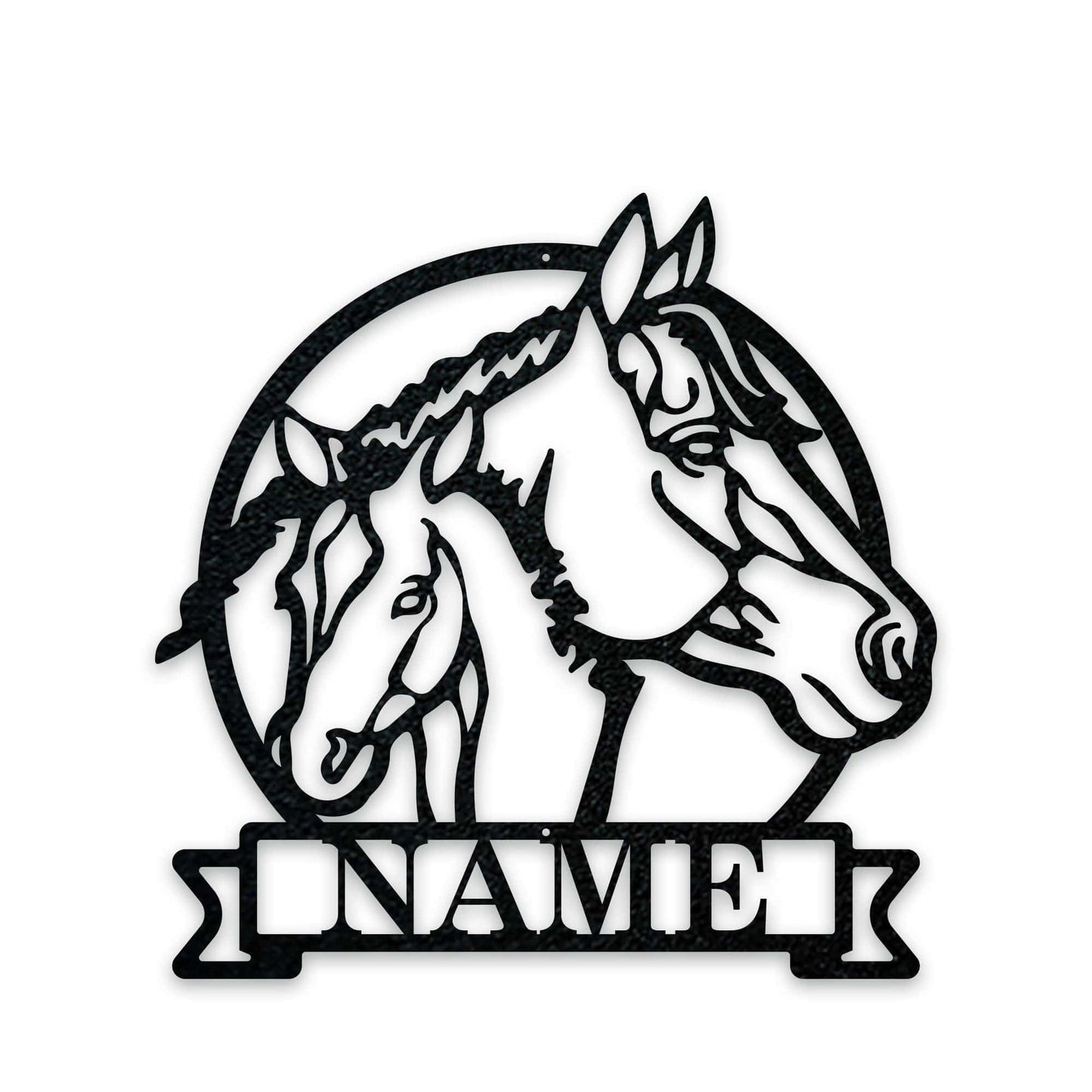 Farm Horse and Pony Personalized Metal Sign