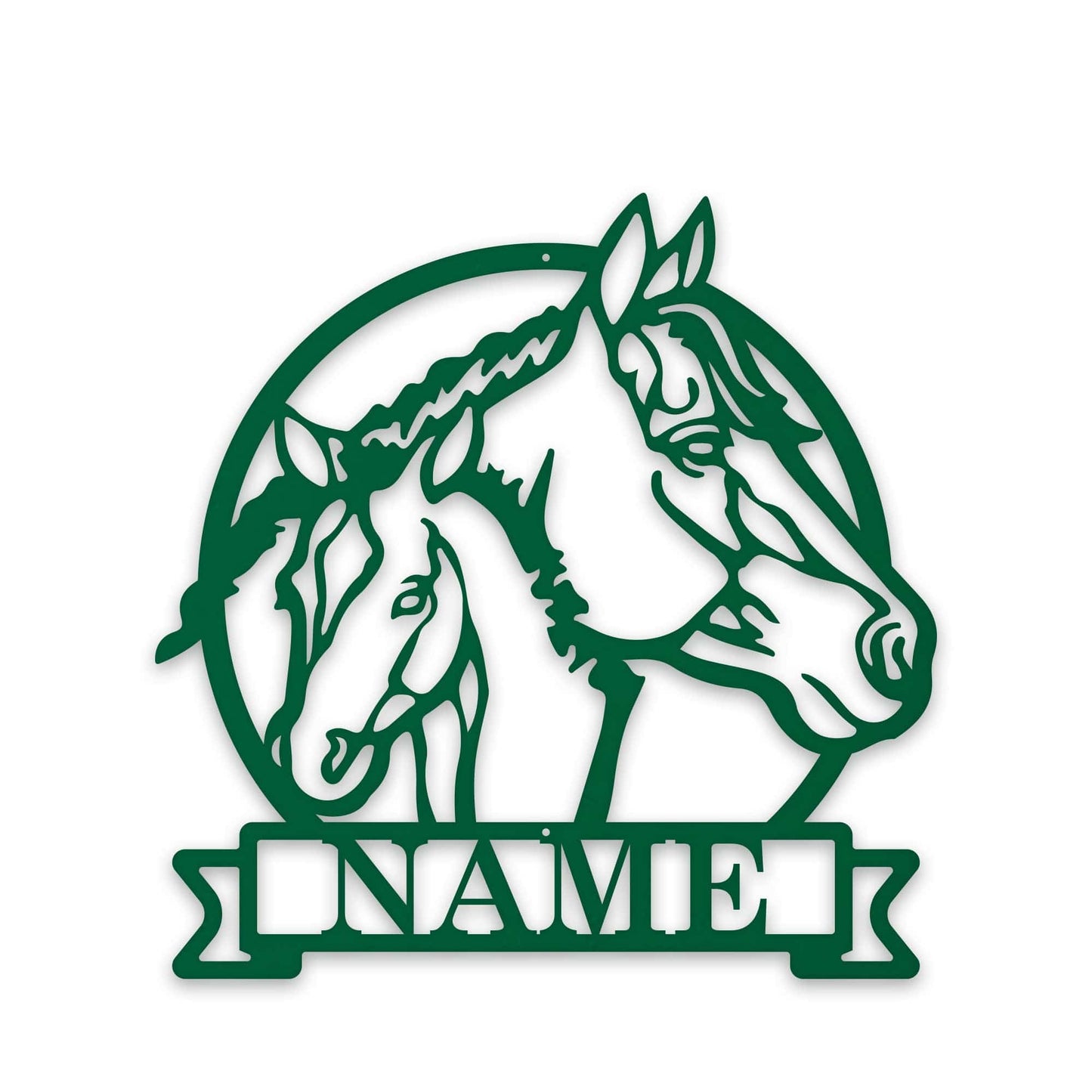 Farm Horse and Pony Personalized Metal Sign