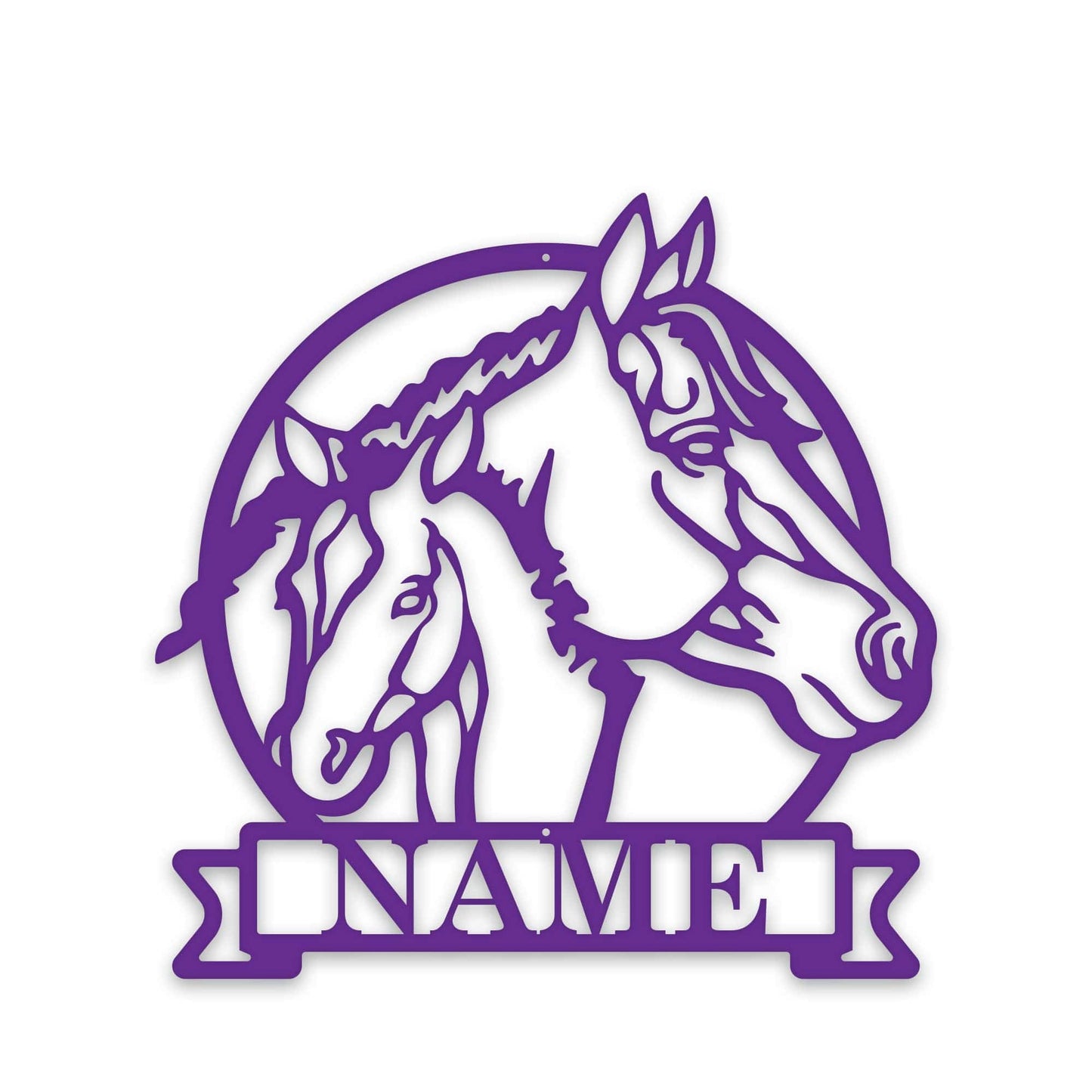 Farm Horse and Pony Personalized Metal Sign