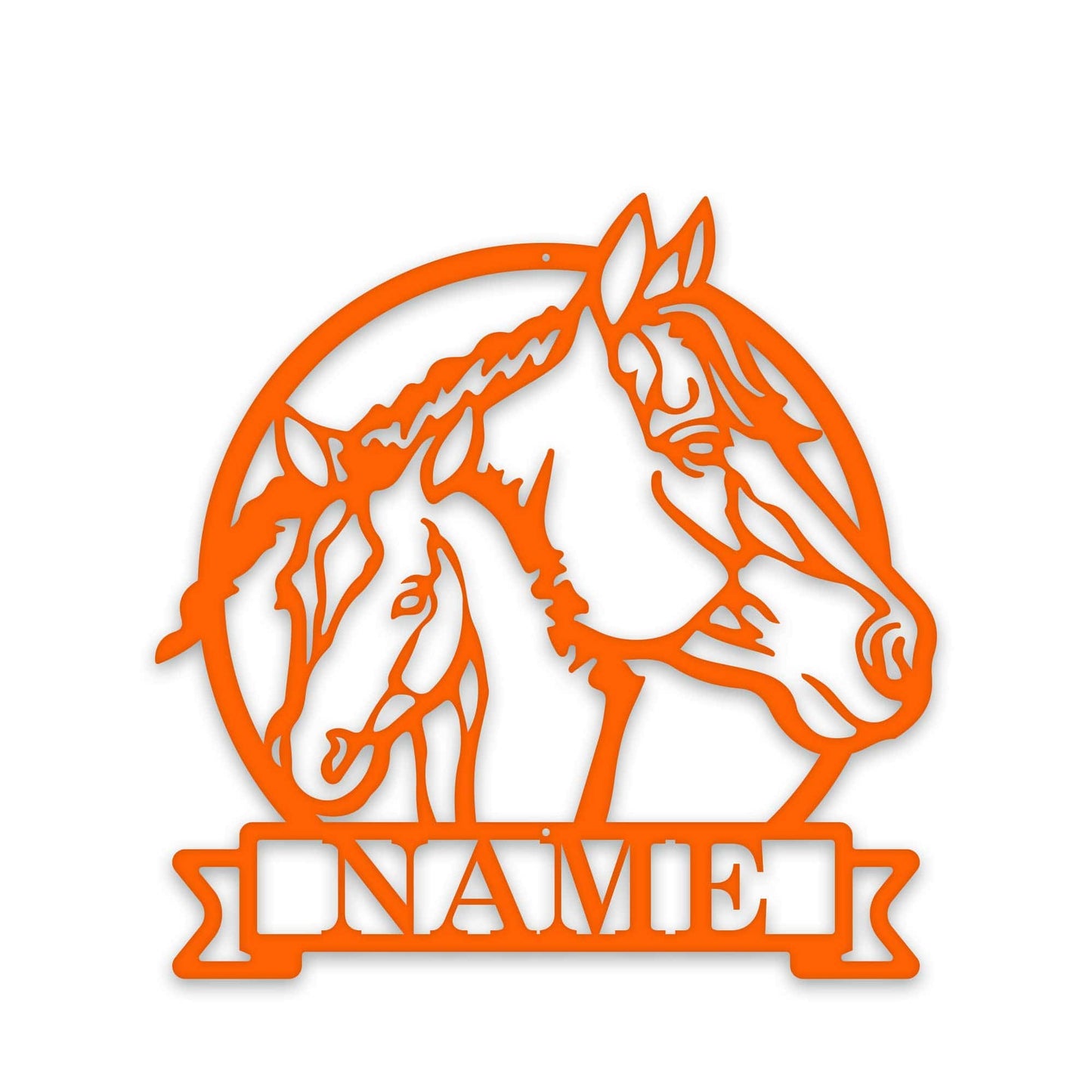 Farm Horse and Pony Personalized Metal Sign