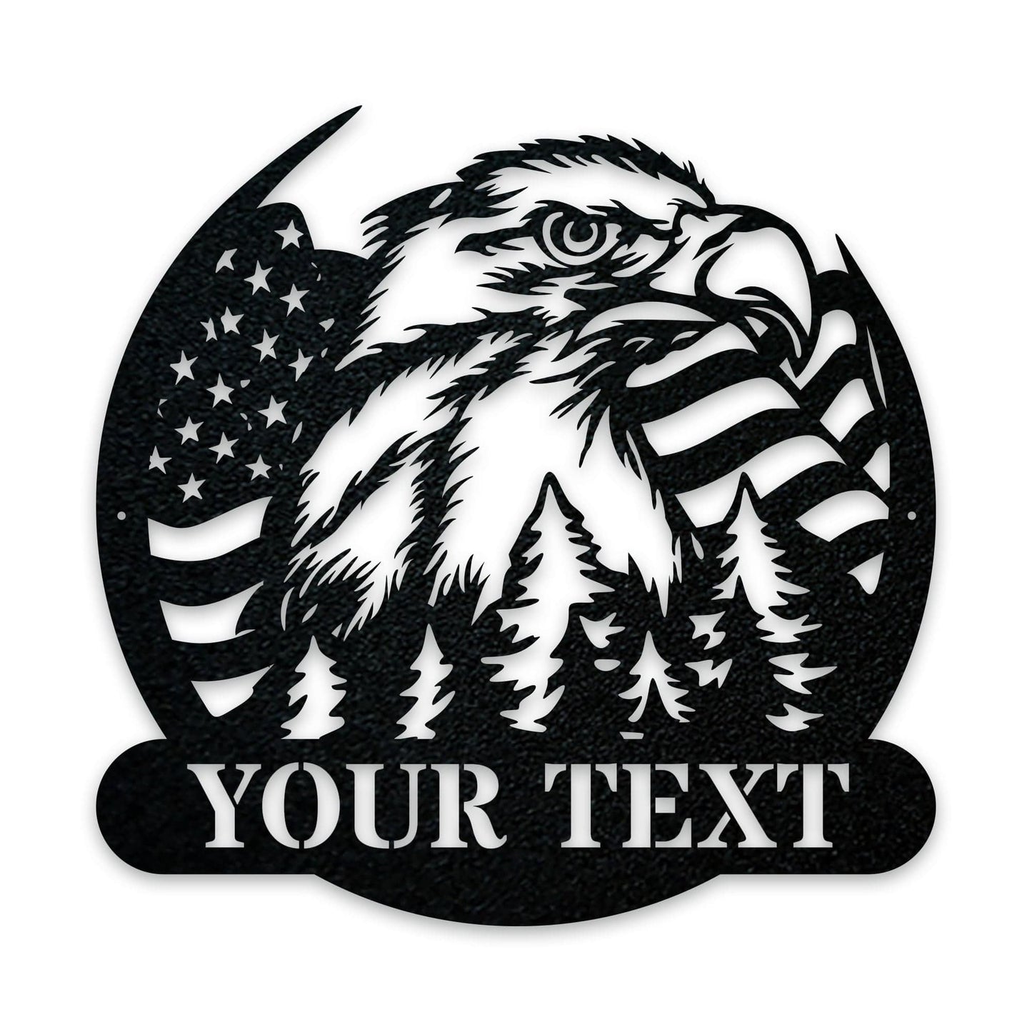 Freedom Eagle Personalized Metal Sign