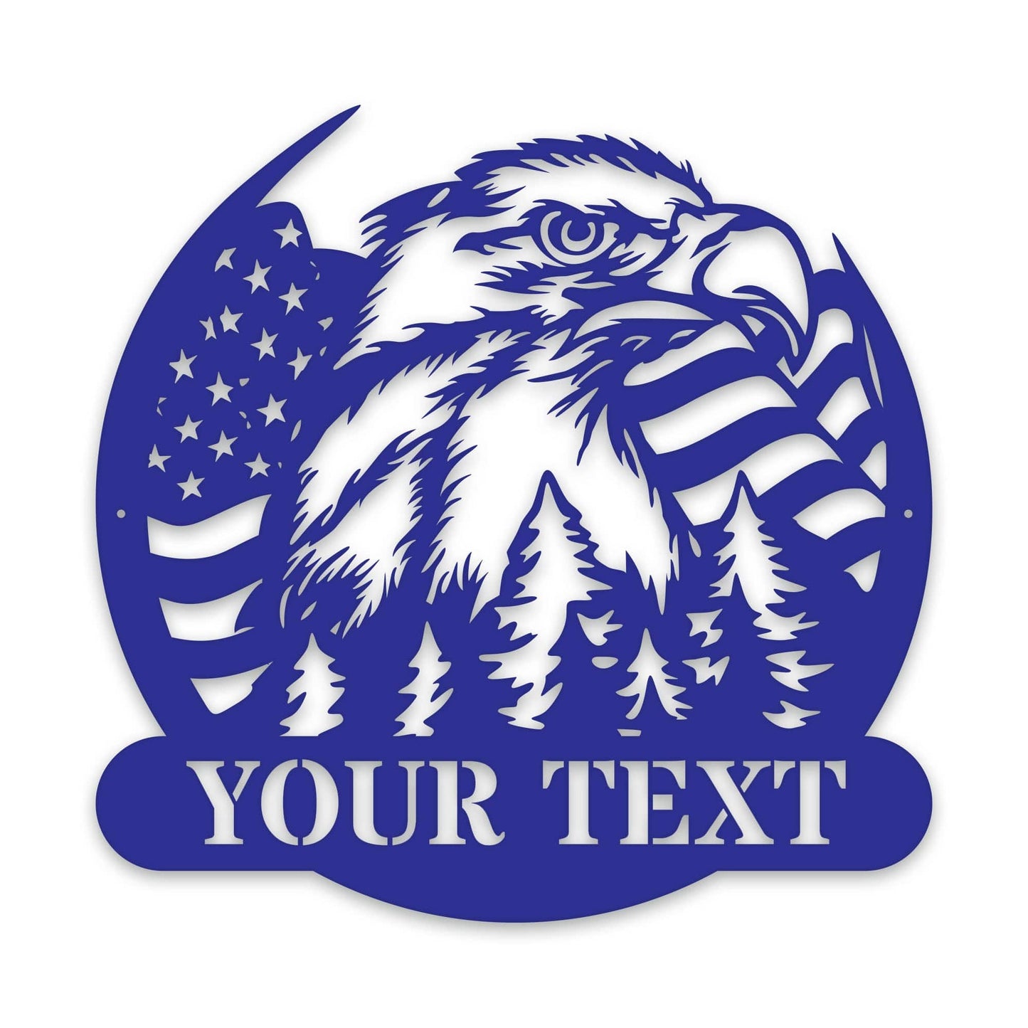 Freedom Eagle Personalized Metal Sign