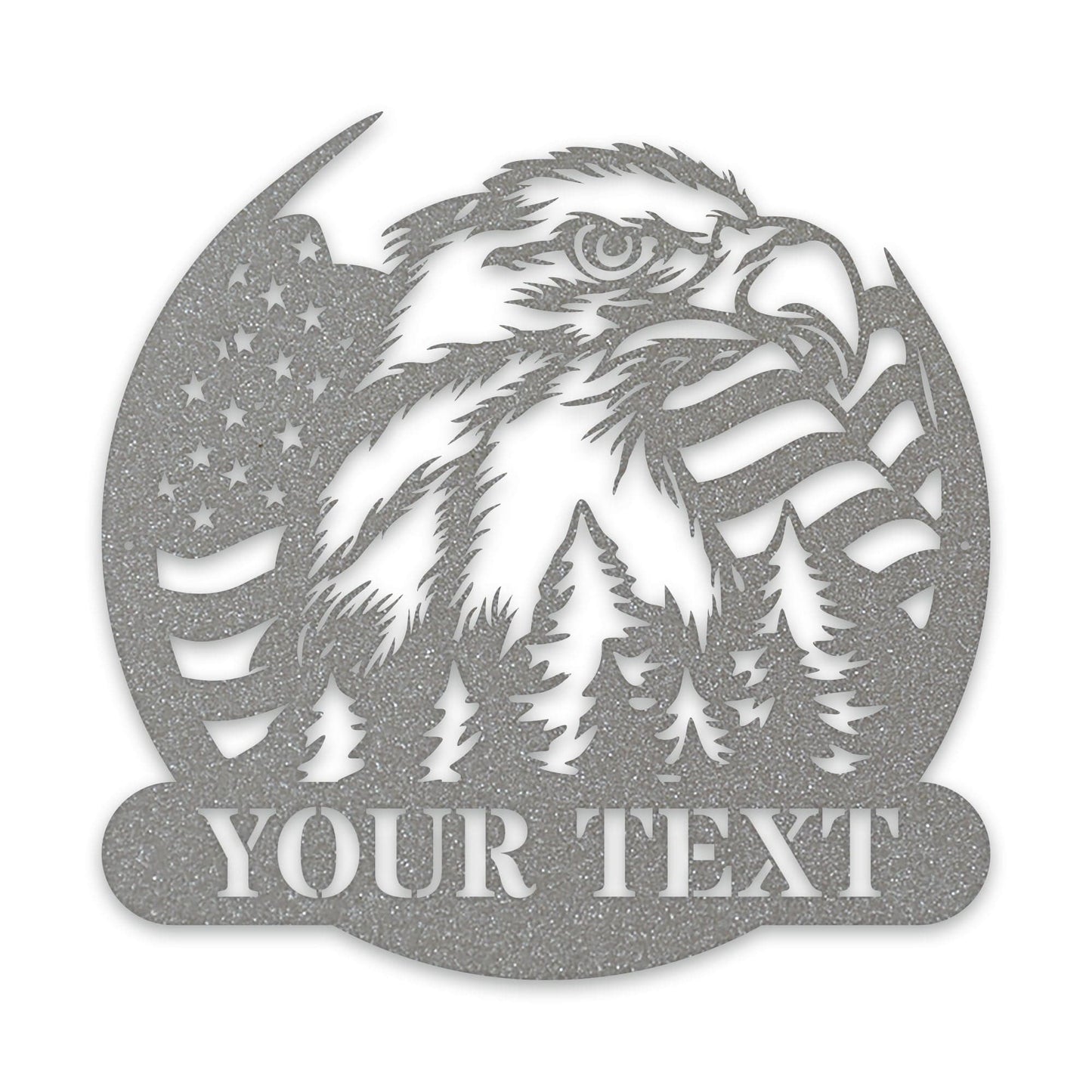 Freedom Eagle Personalized Metal Sign