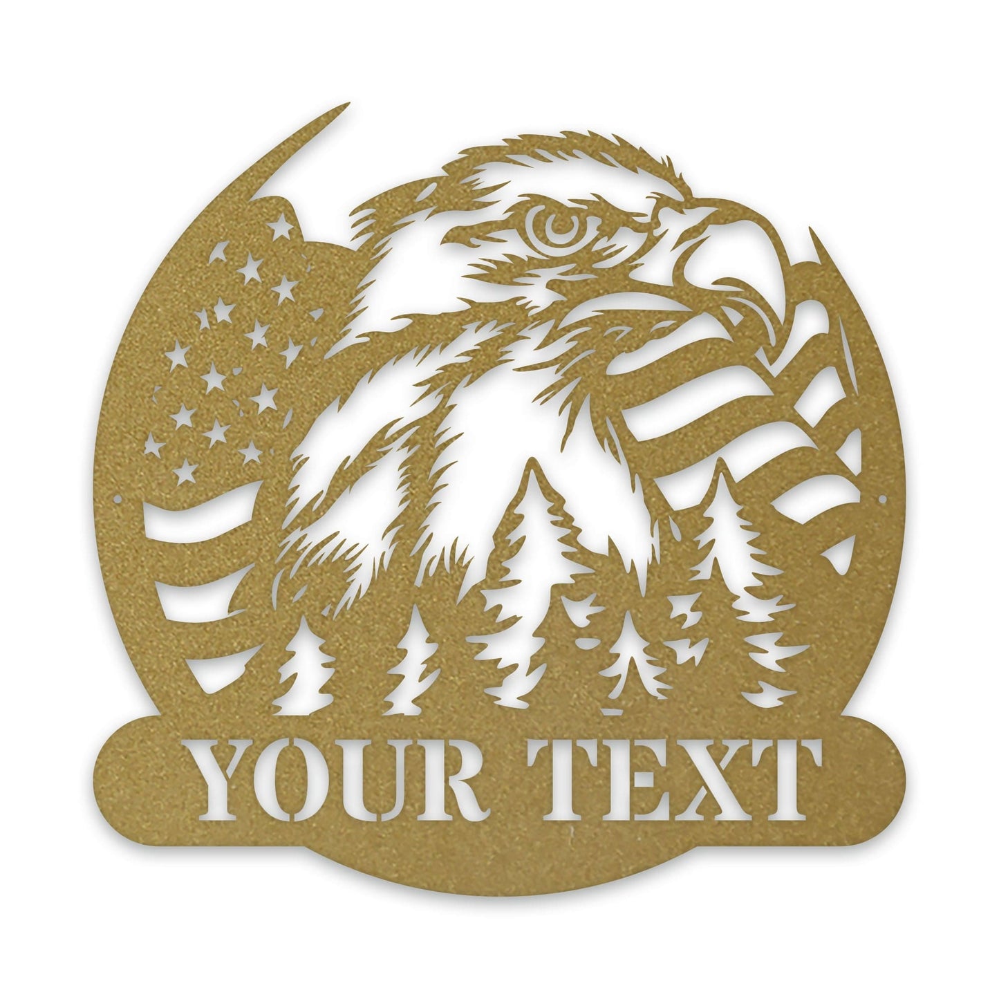 Freedom Eagle Personalized Metal Sign