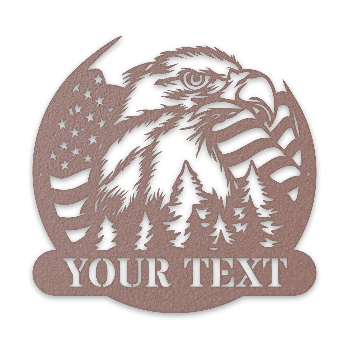 Freedom Eagle Personalized Metal Sign