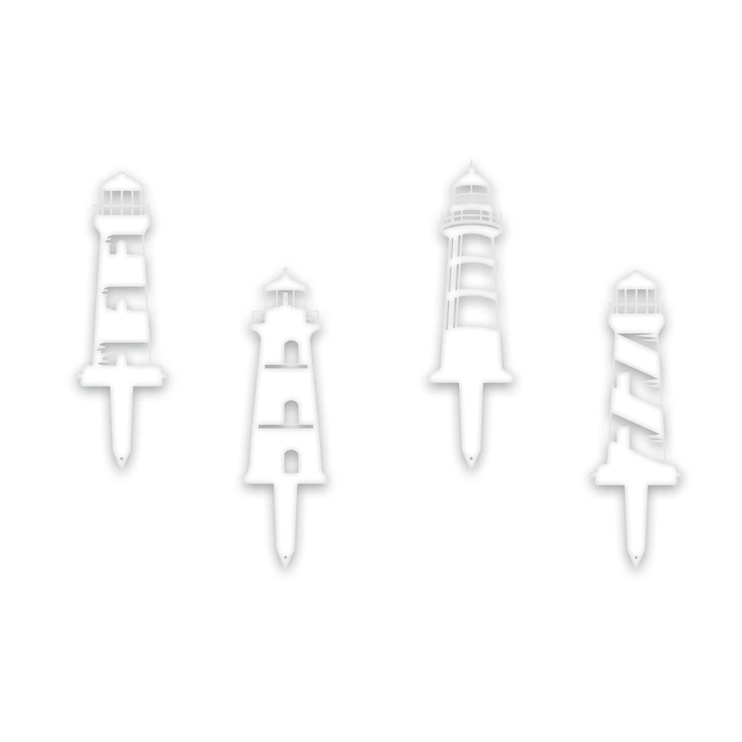 Garden Stake Set of 4 Lighthouses