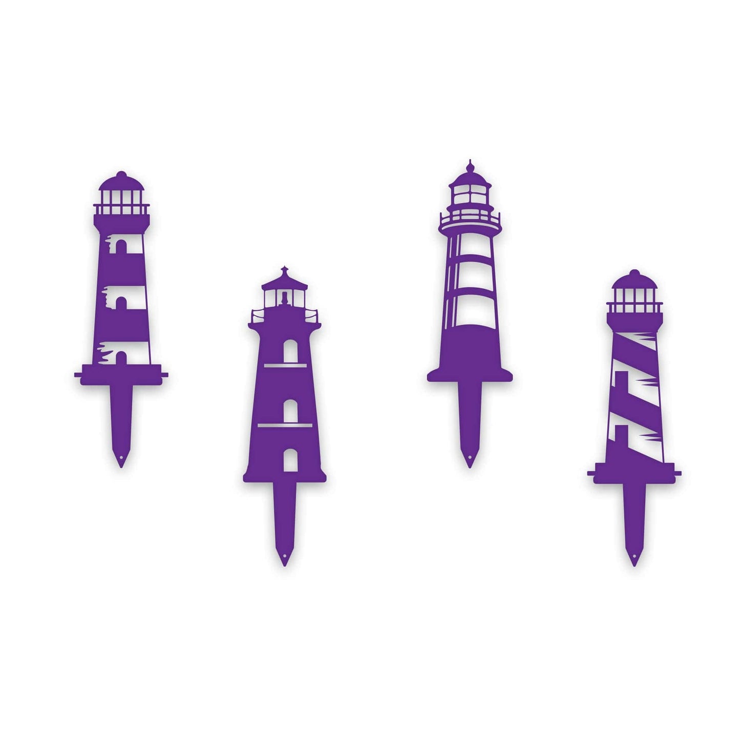 Garden Stake Set of 4 Lighthouses