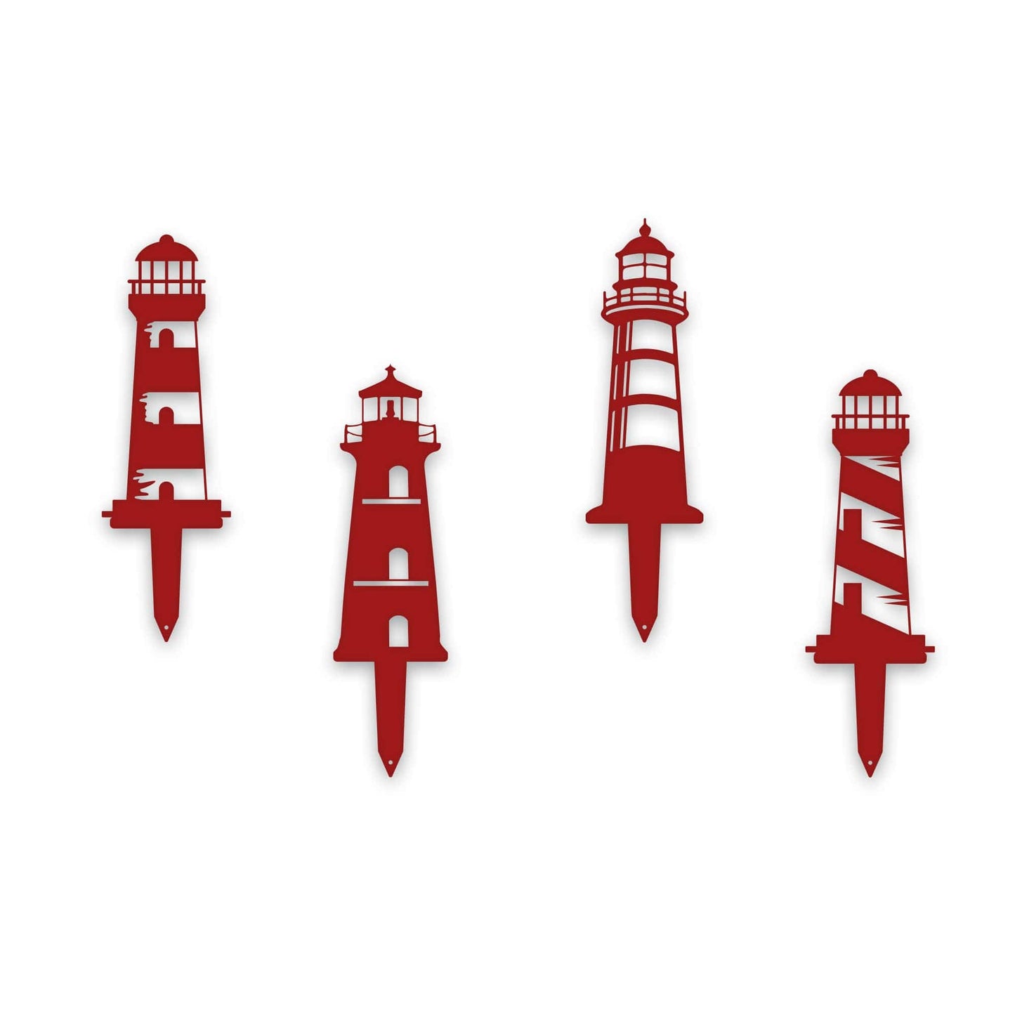 Garden Stake Set of 4 Lighthouses