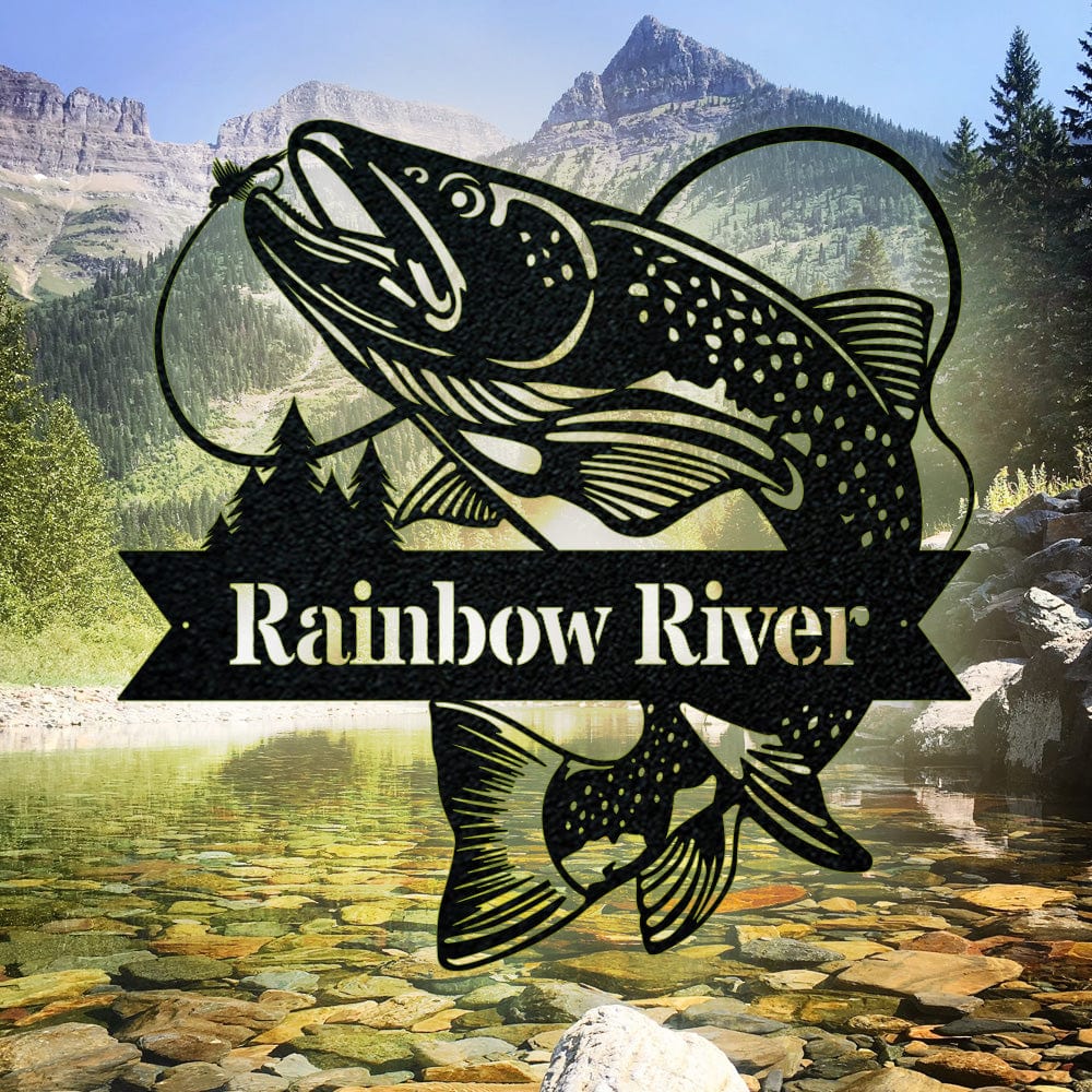 Great Outdoor Trout Fishing Monogram