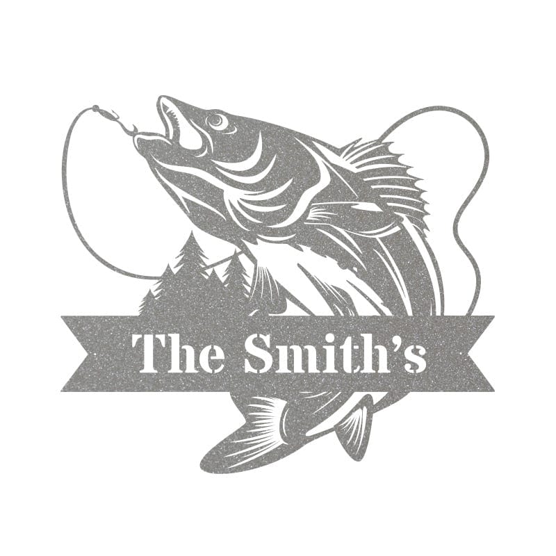 Great Outdoor Walleye Fish Monogram
