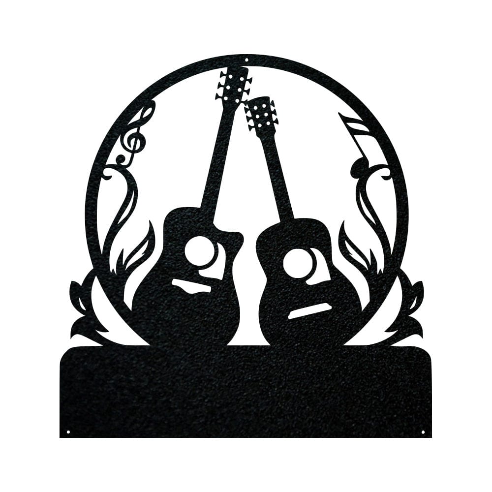 Guitar Metal Sign