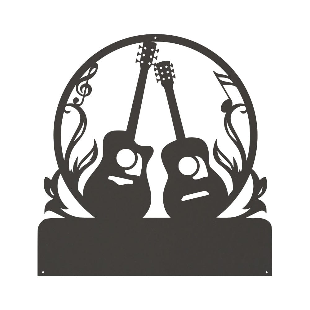 Guitar Metal Sign