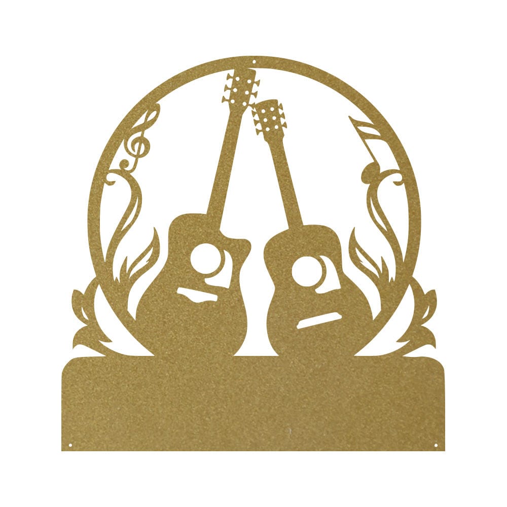 Guitar Metal Sign