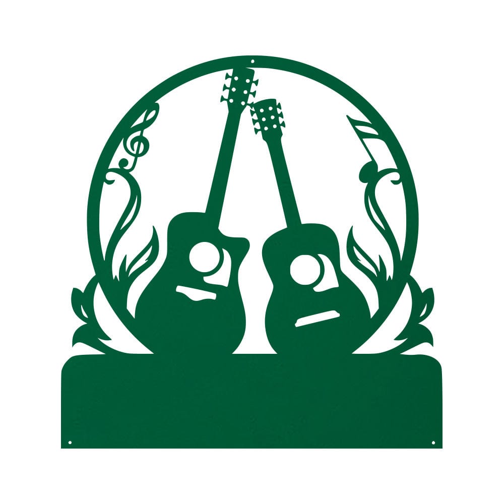 Guitar Metal Sign
