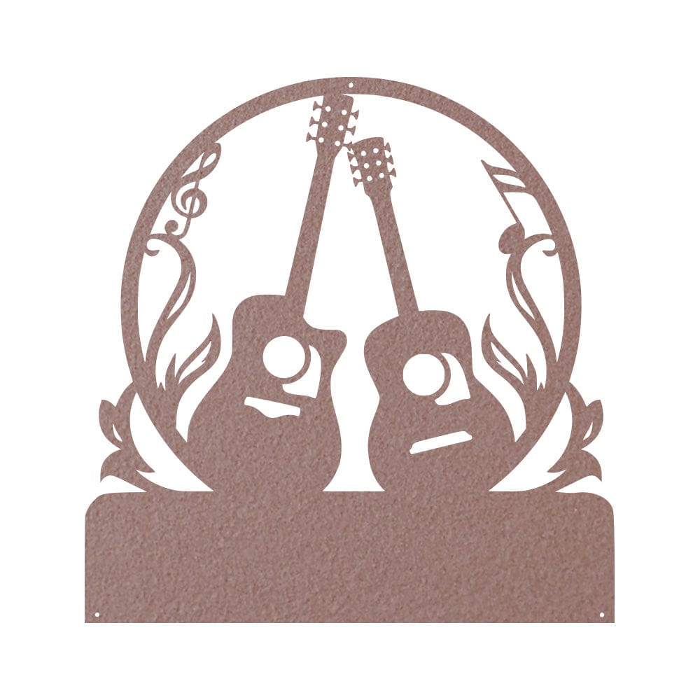 Guitar Metal Sign
