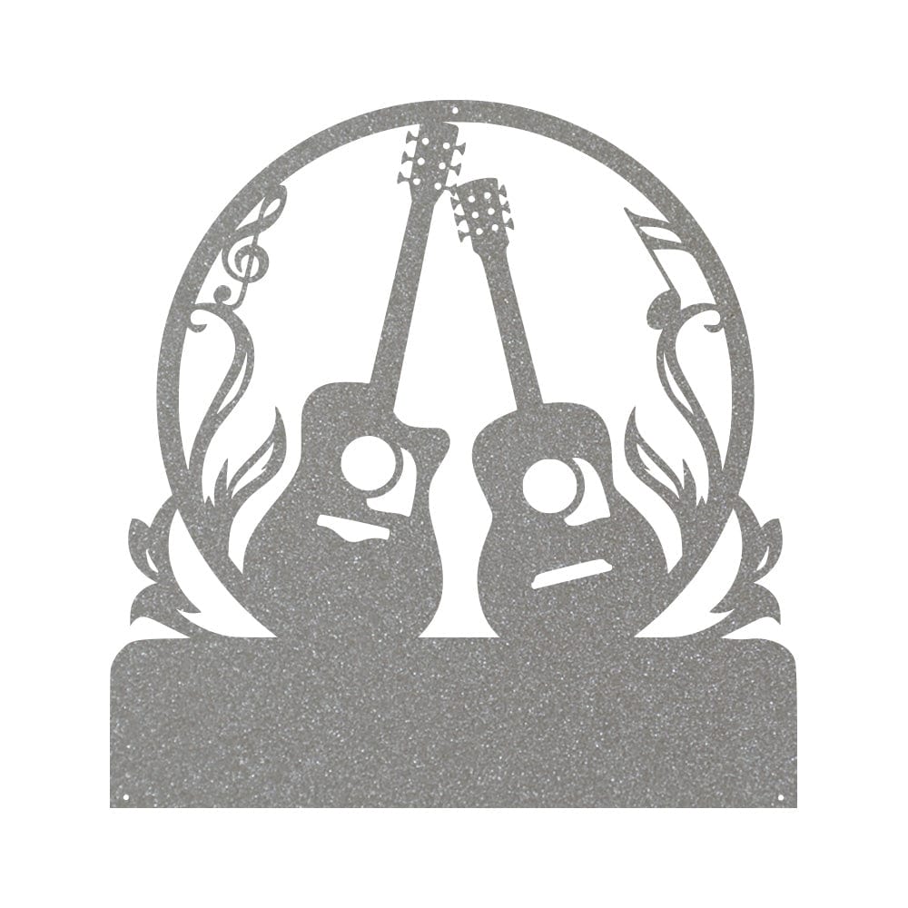 Guitar Metal Sign