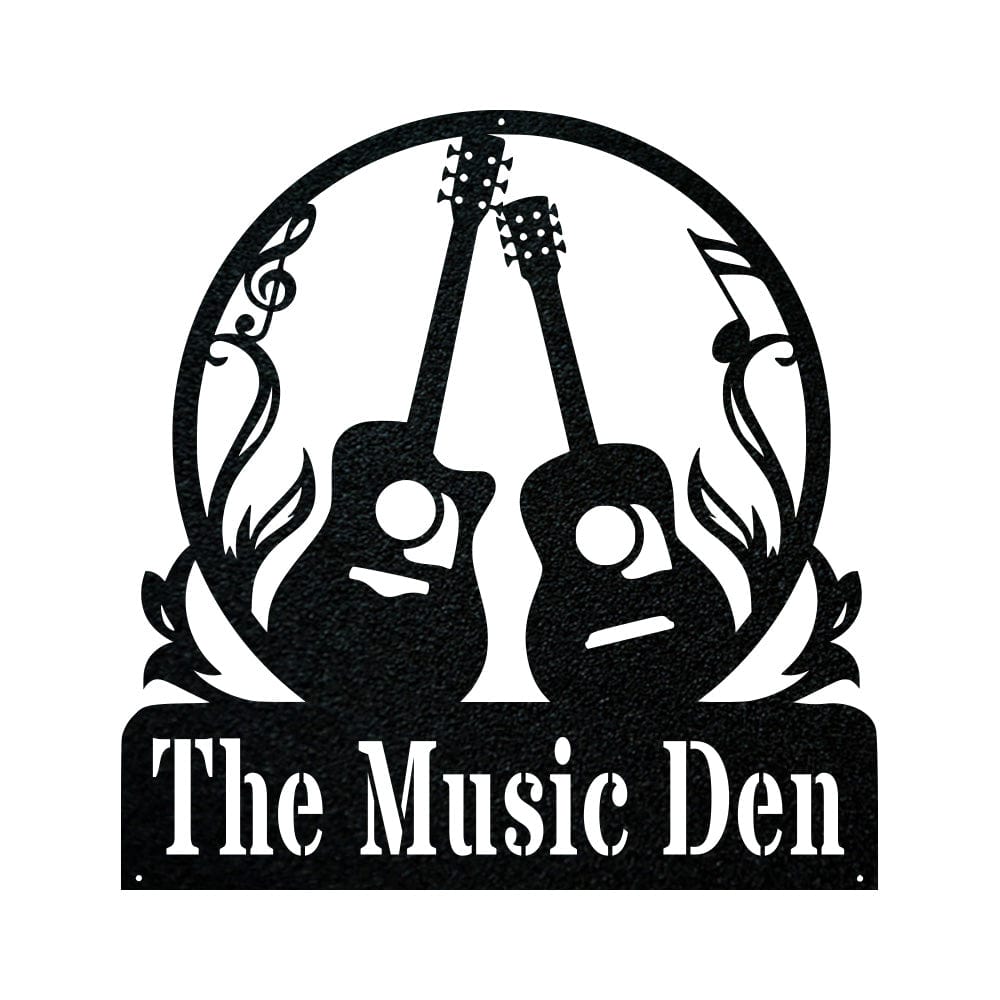 Guitar Metal Sign