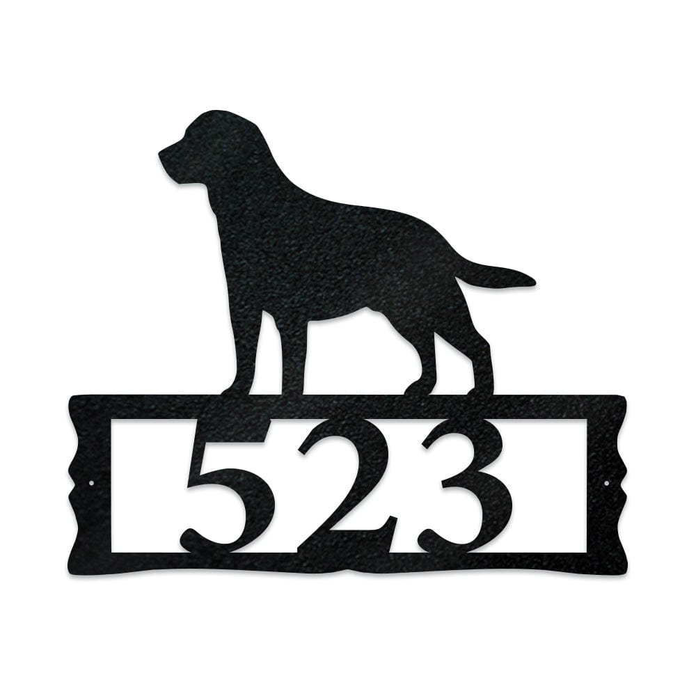 Labrador House Address Sign