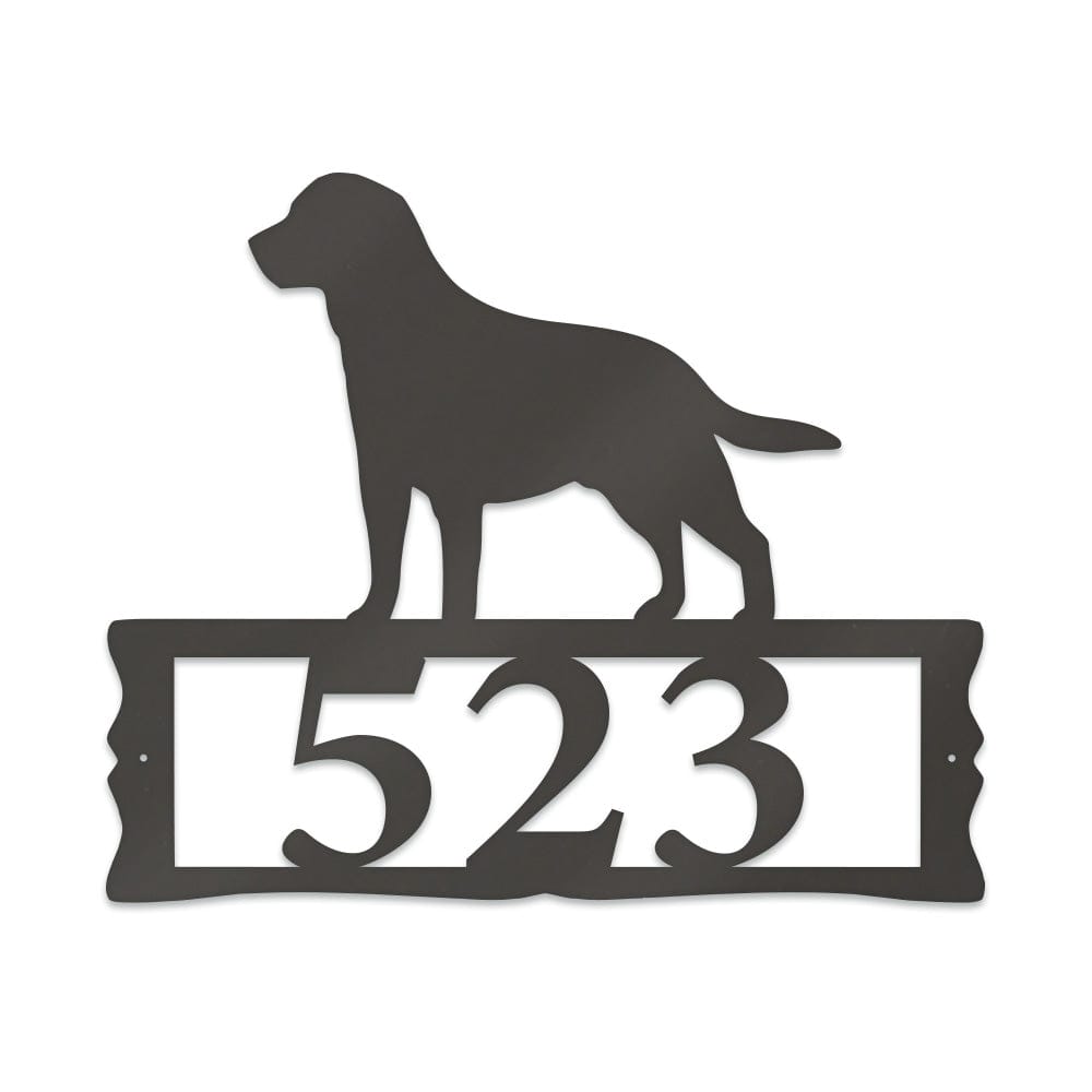 Labrador House Address Sign