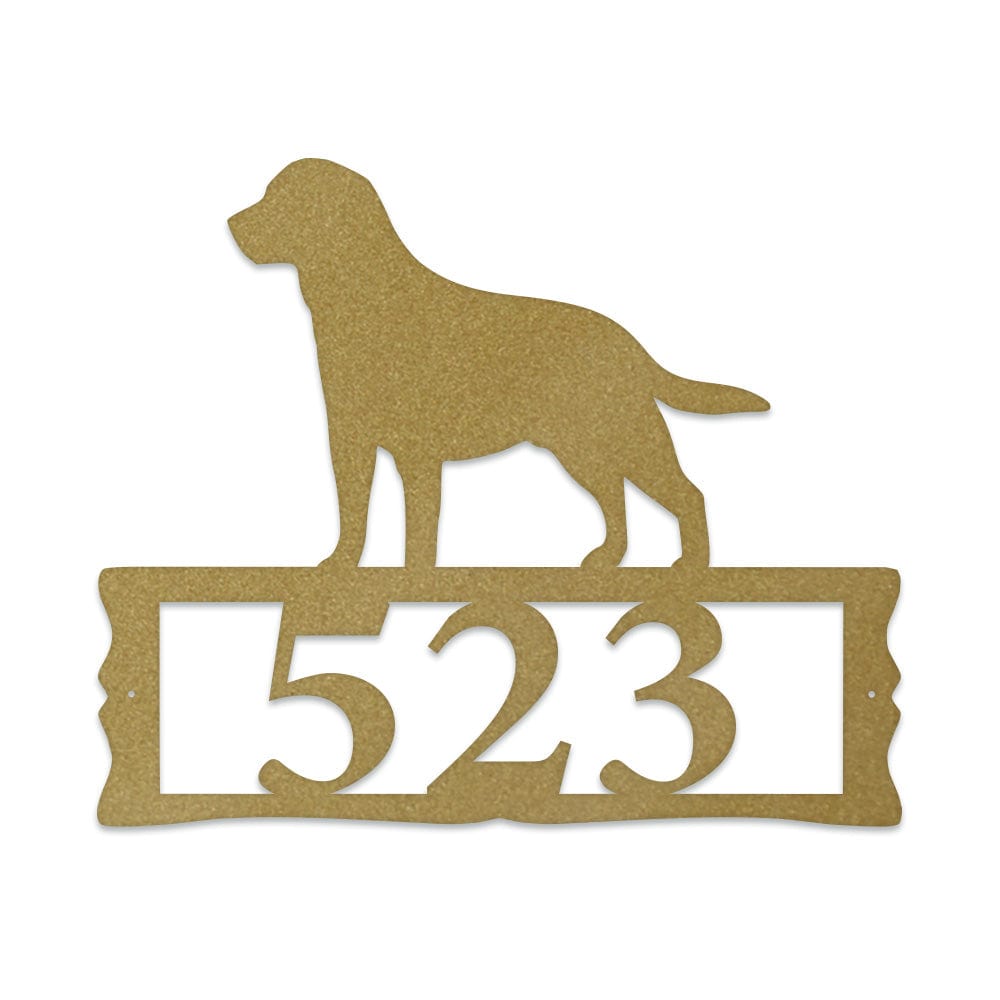 Labrador House Address Sign