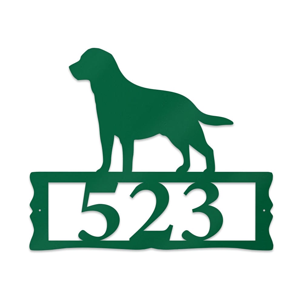 Labrador House Address Sign