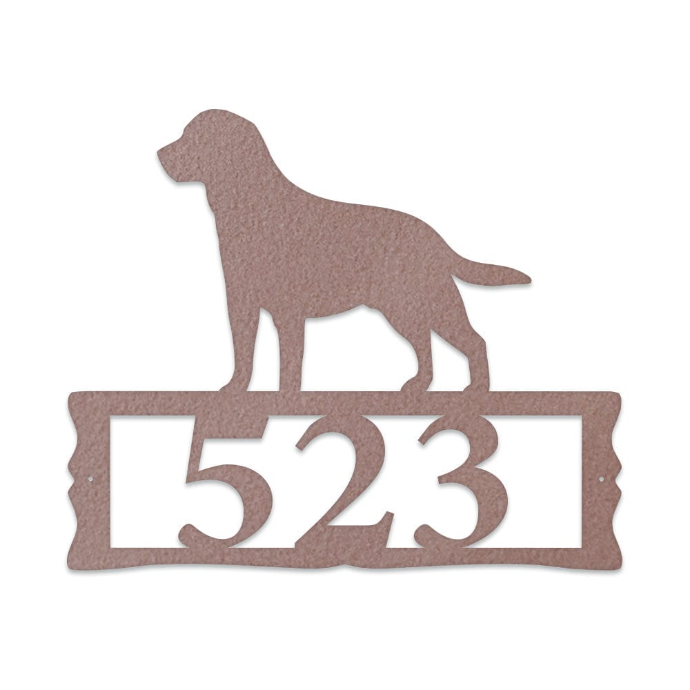 Labrador House Address Sign