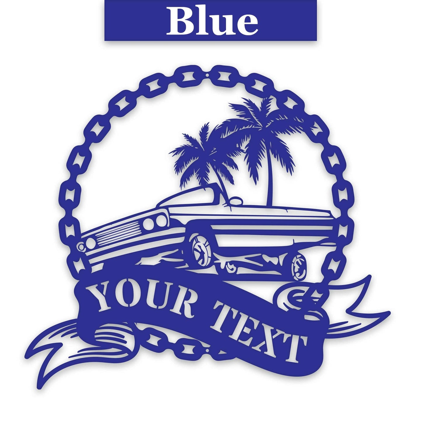 Low Rider Hydraulic Car Personalized Metal Sign