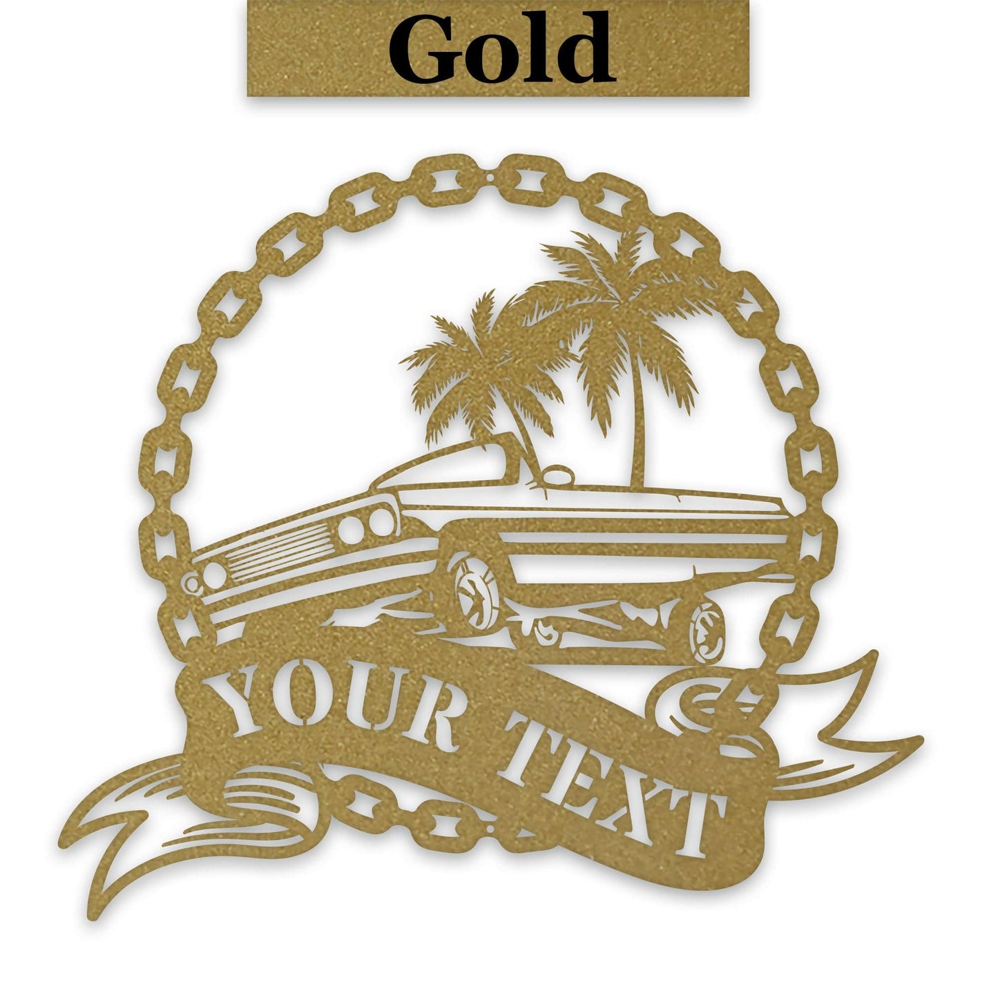 Low Rider Hydraulic Car Personalized Metal Sign