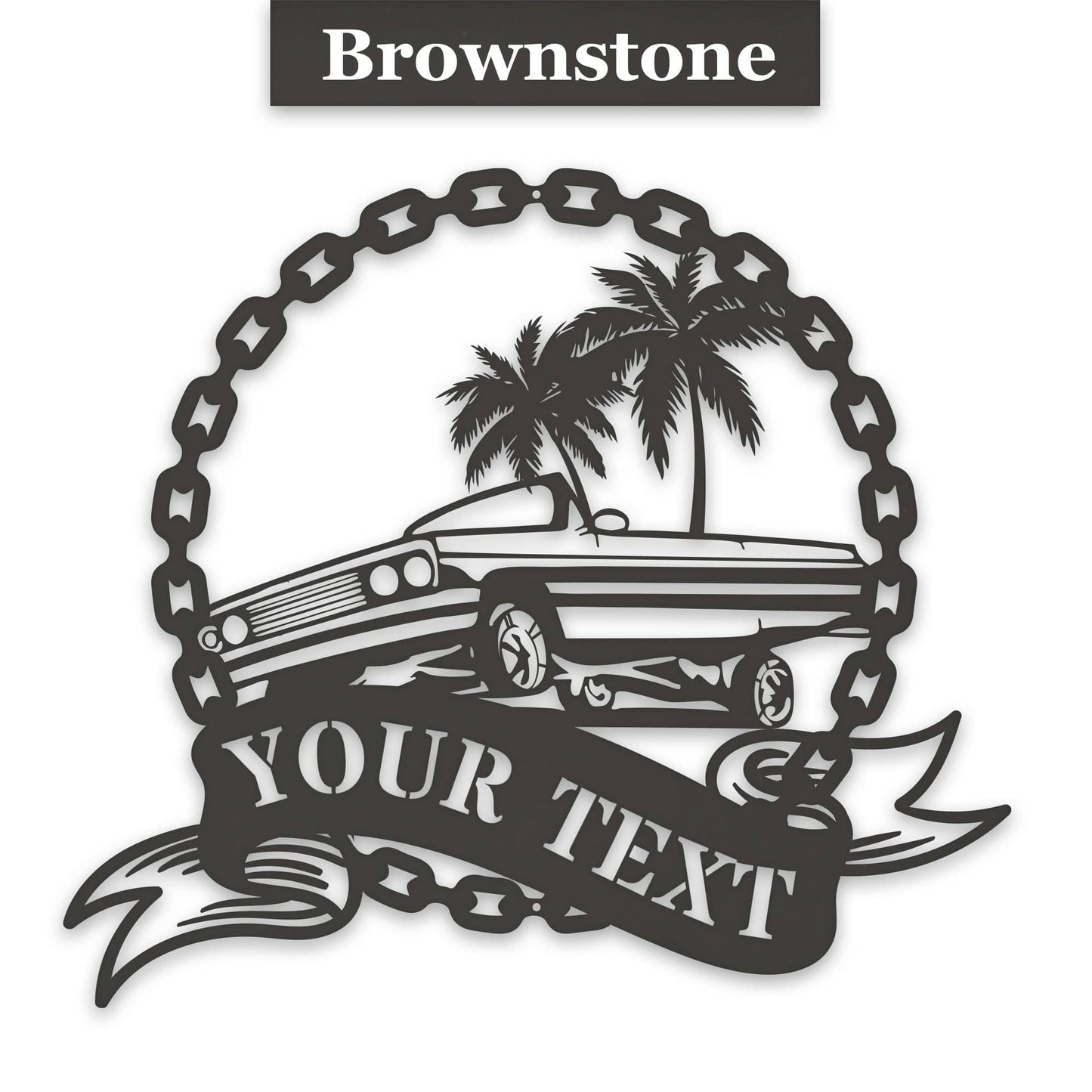 Low Rider Hydraulic Car Personalized Metal Sign