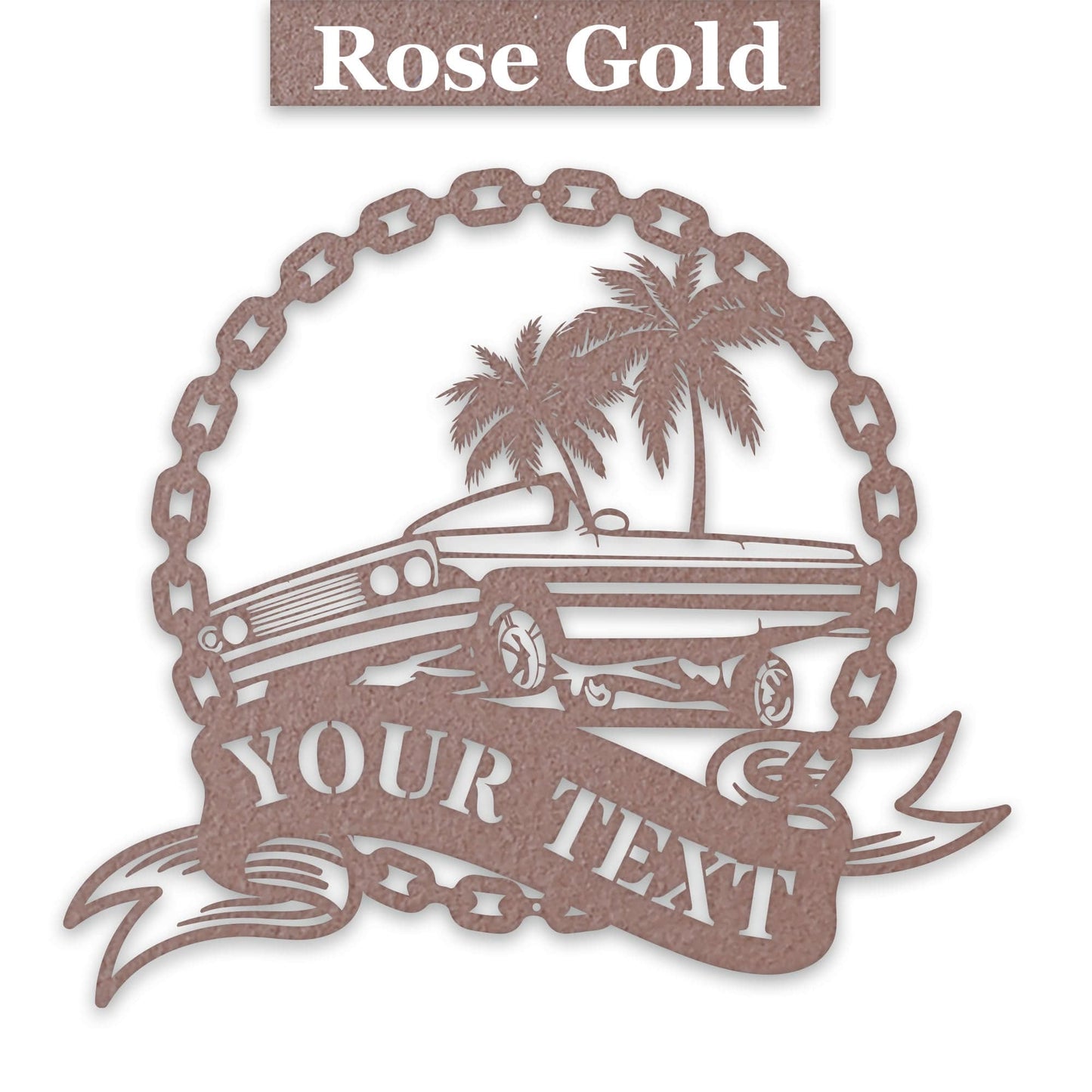 Low Rider Hydraulic Car Personalized Metal Sign