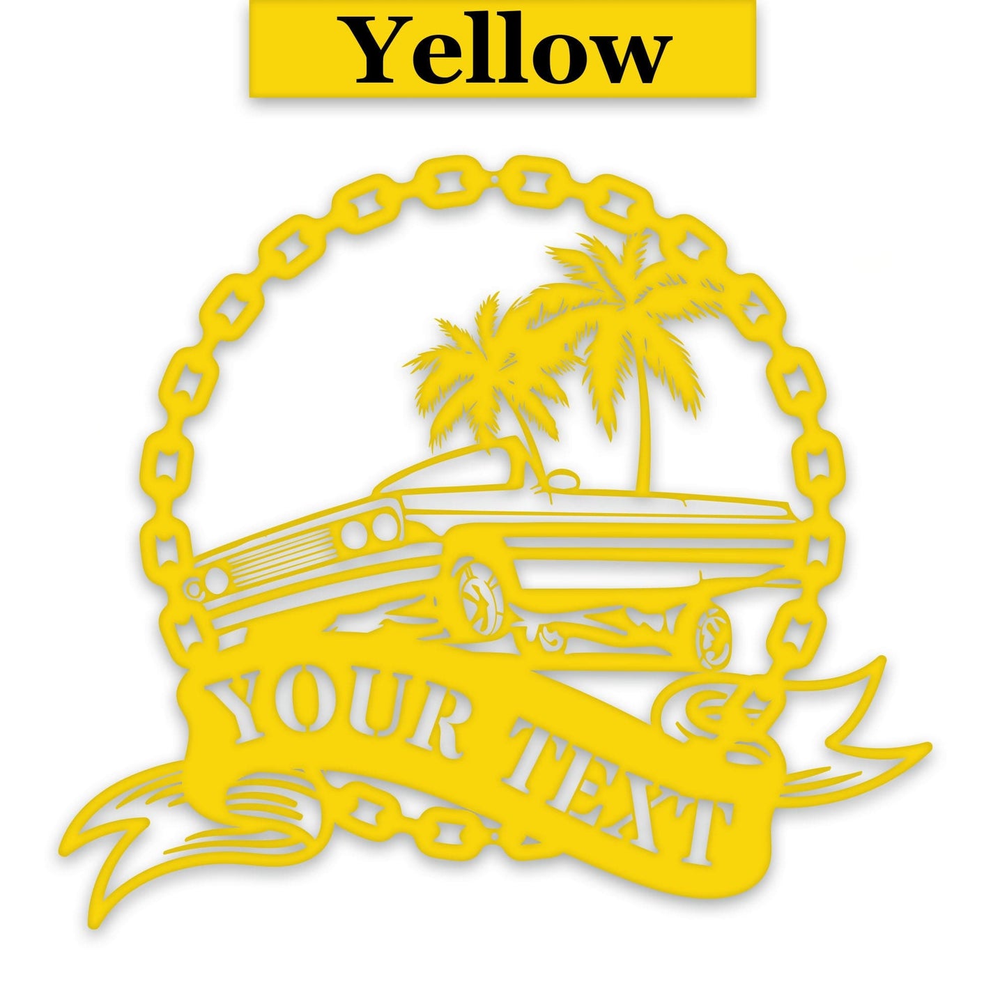 Low Rider Hydraulic Car Personalized Metal Sign