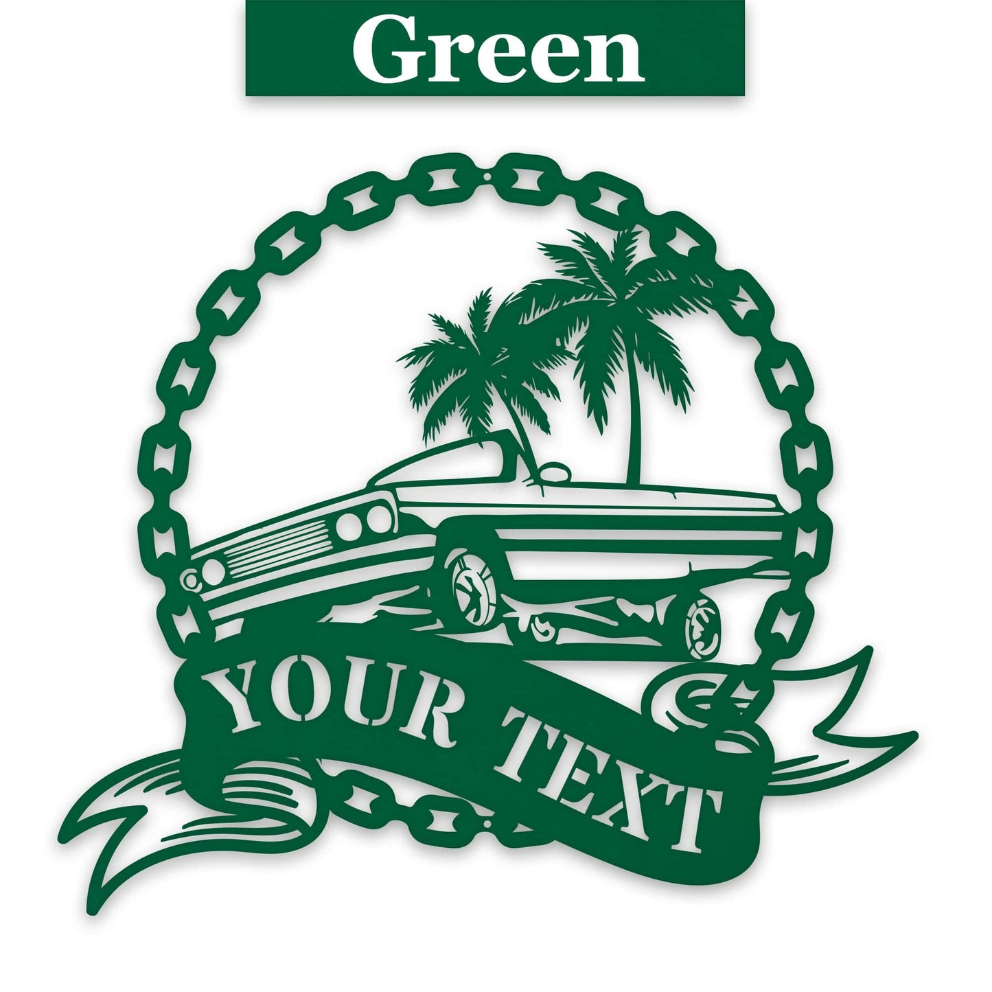 Low Rider Hydraulic Car Personalized Metal Sign