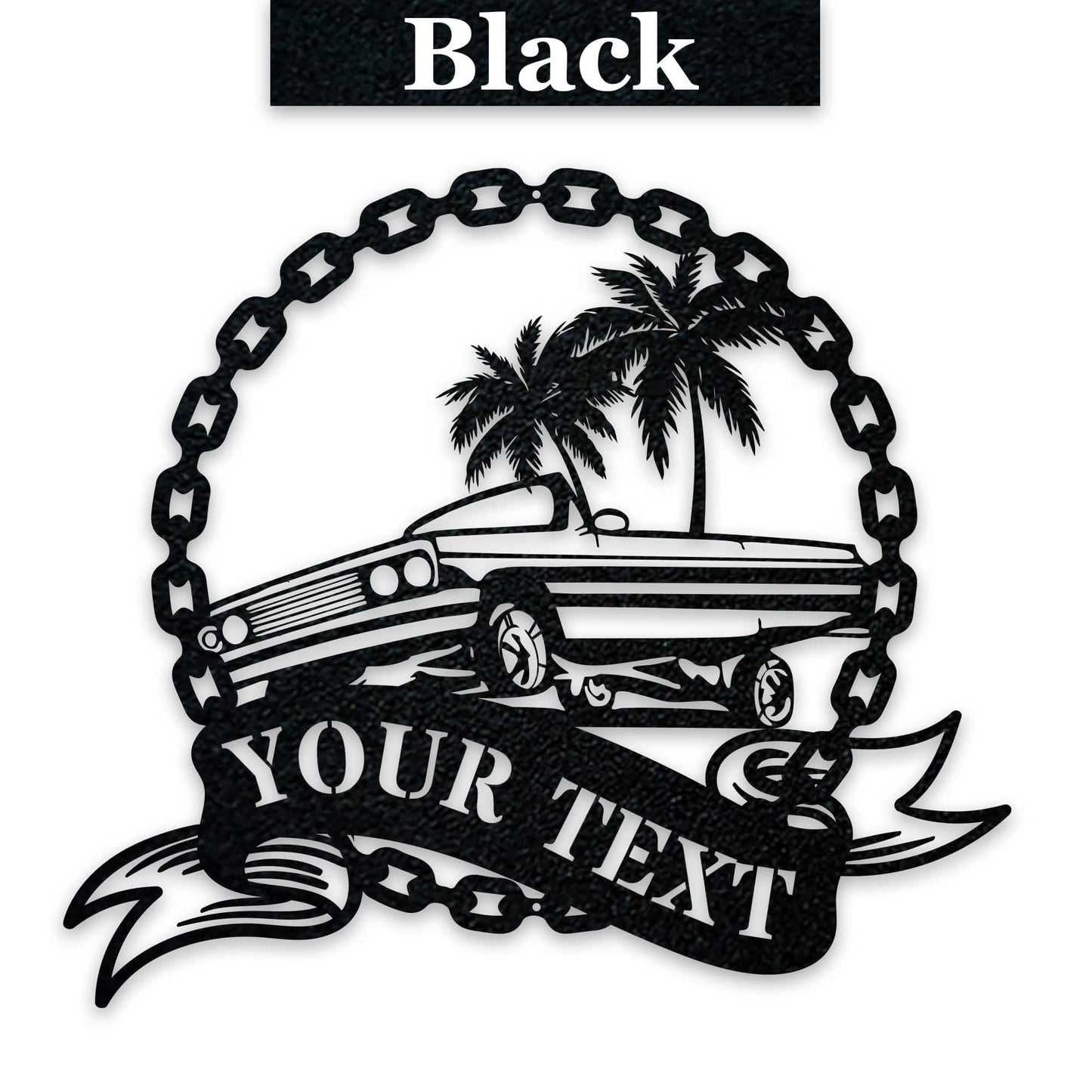 Low Rider Hydraulic Car Personalized Metal Sign