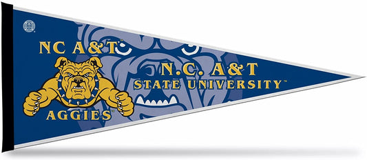 North Carolina A&T University Aggies Soft Felt Pennant, Primary Design, 12x30 Inch, Easy To Hang