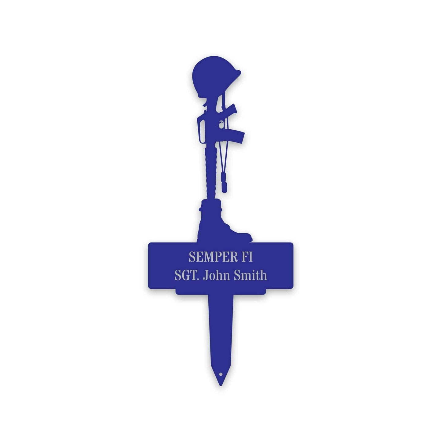 Military Memorial Stake - Personalized