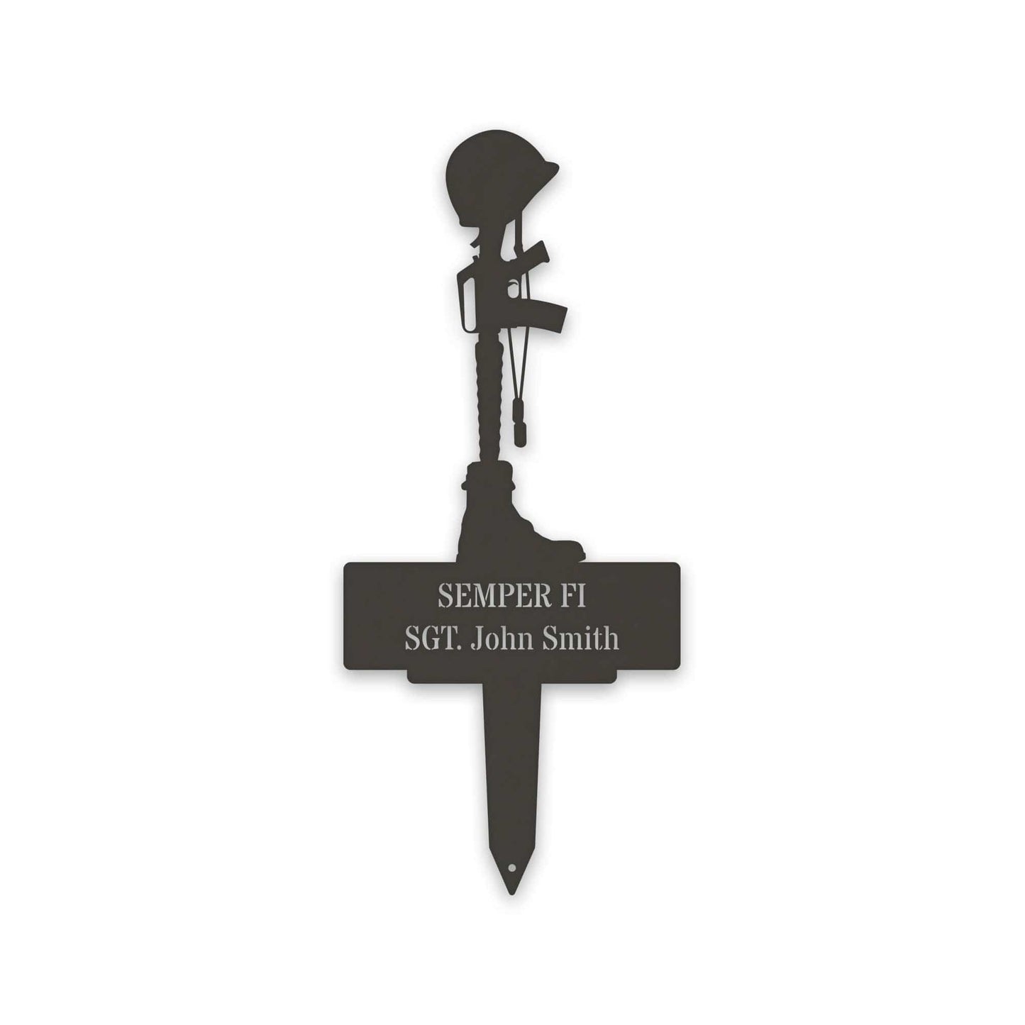Military Memorial Stake - Personalized